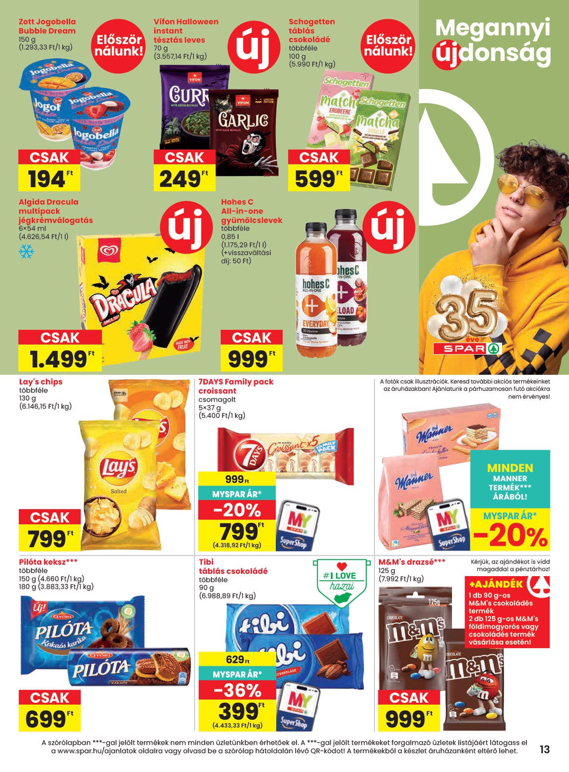 spar - A jövőbeli SPAR akciós újság csütörtöktől 2026.10.01.-tól szerdától 2026.10.07.-ig érvényes. - page: 13