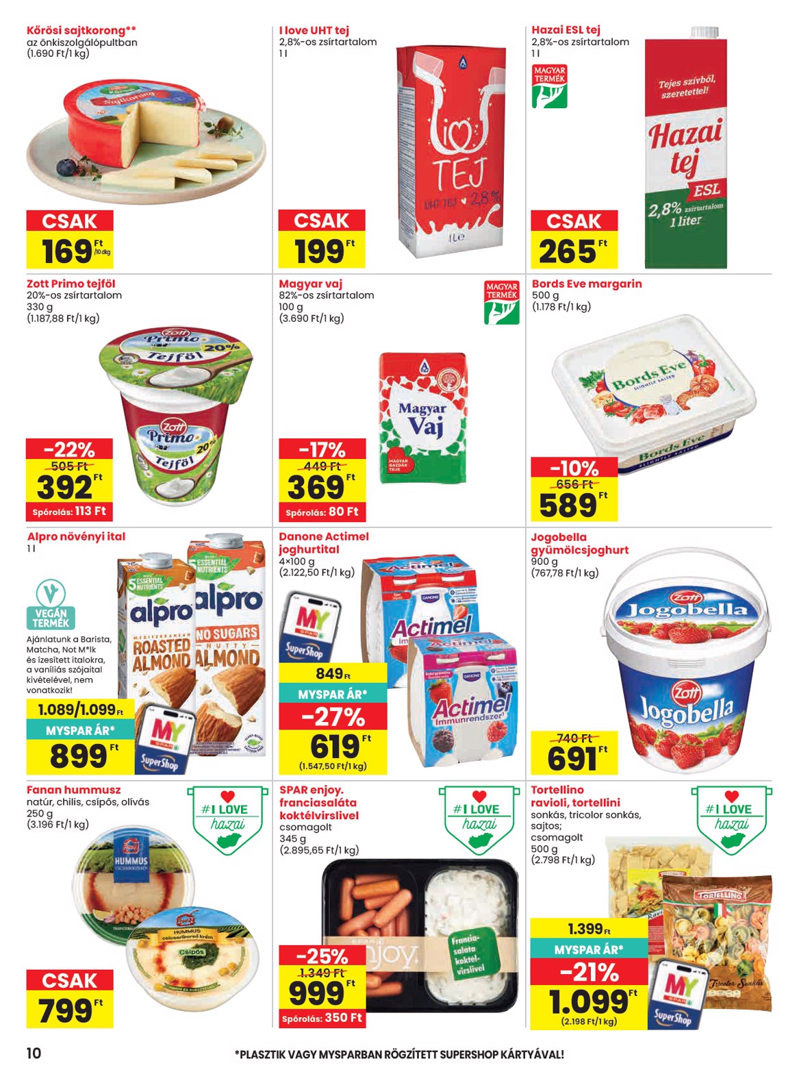 spar - A jövőbeli SPAR akciós újság csütörtöktől 2026.10.01.-tól szerdától 2026.10.07.-ig érvényes. - page: 10