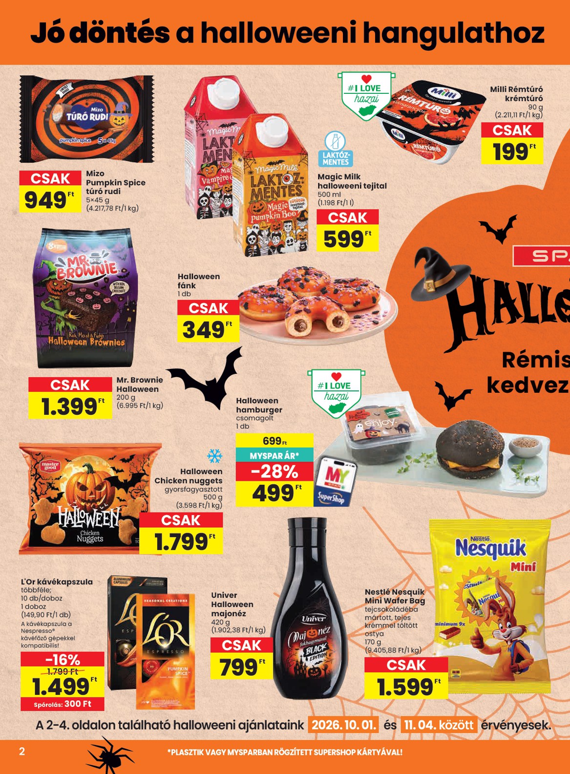 spar - A jövőbeli SPAR akciós újság csütörtöktől 2026.10.01.-tól szerdától 2026.10.07.-ig érvényes. - page: 2