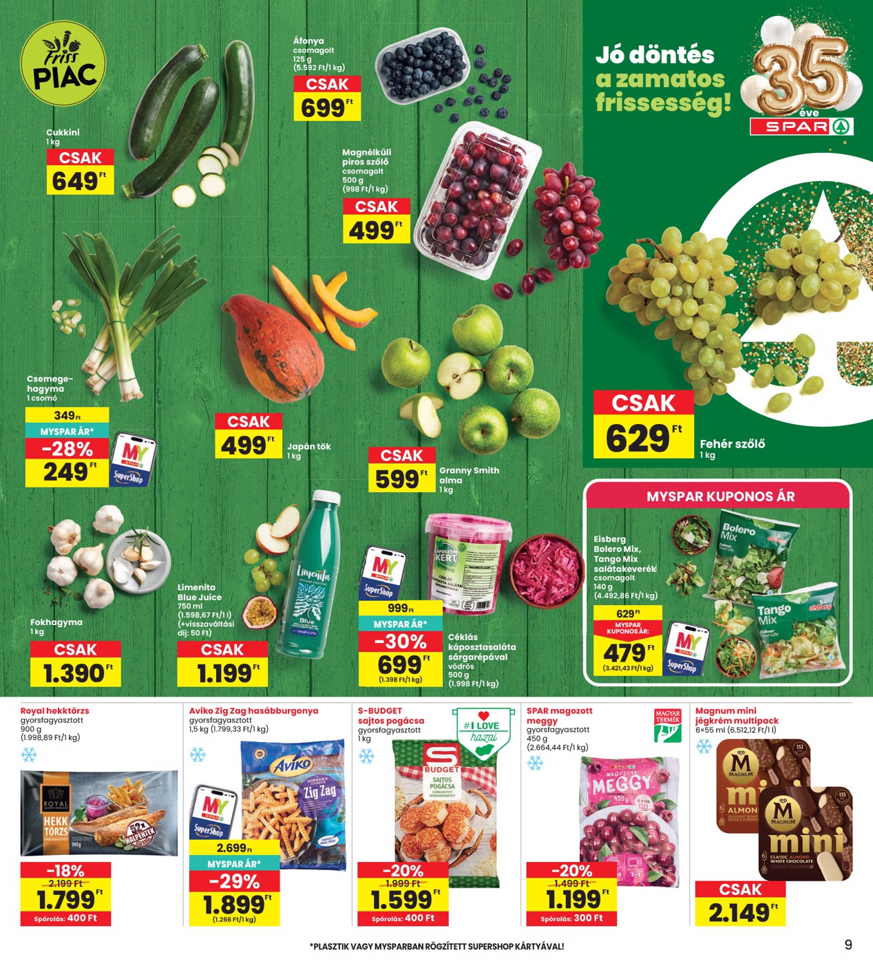 spar - A jövőbeli INTERSPAR akciós újság csütörtöktől 2026.10.01.-tól szerdától 2026.10.07.-ig érvényes. - page: 9