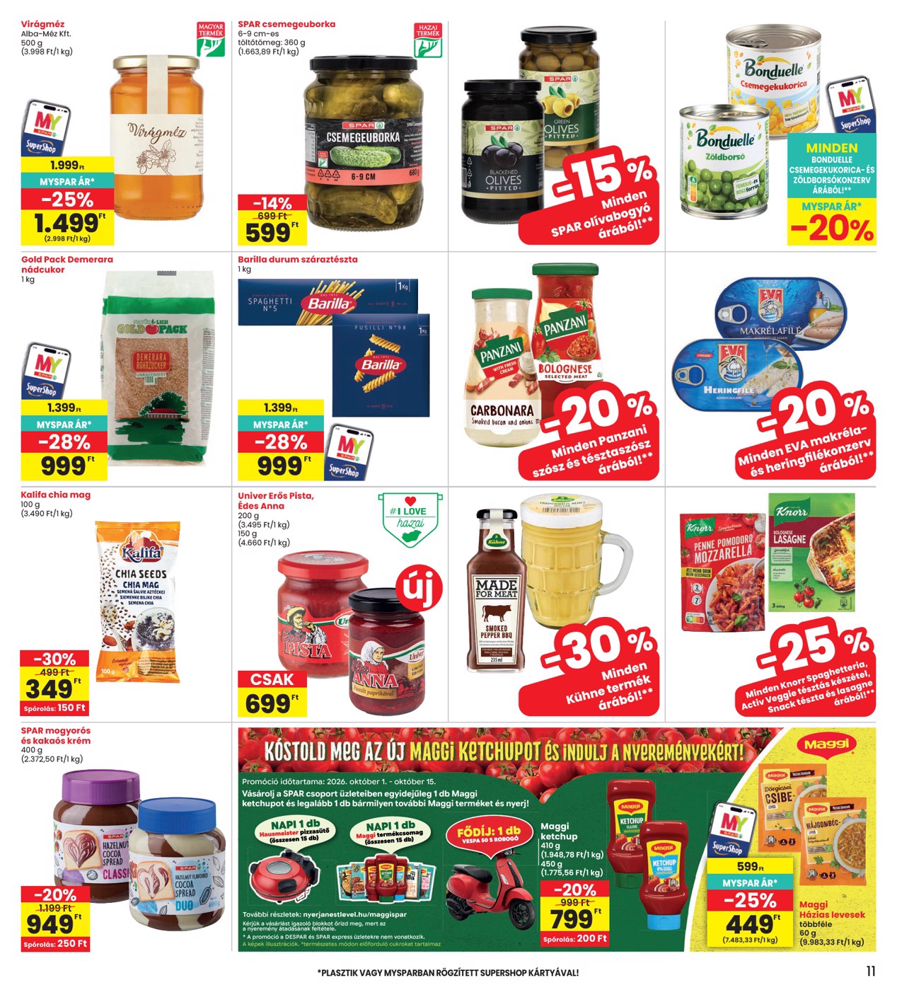 spar - A jövőbeli INTERSPAR akciós újság csütörtöktől 2026.10.01.-tól szerdától 2026.10.07.-ig érvényes. - page: 11