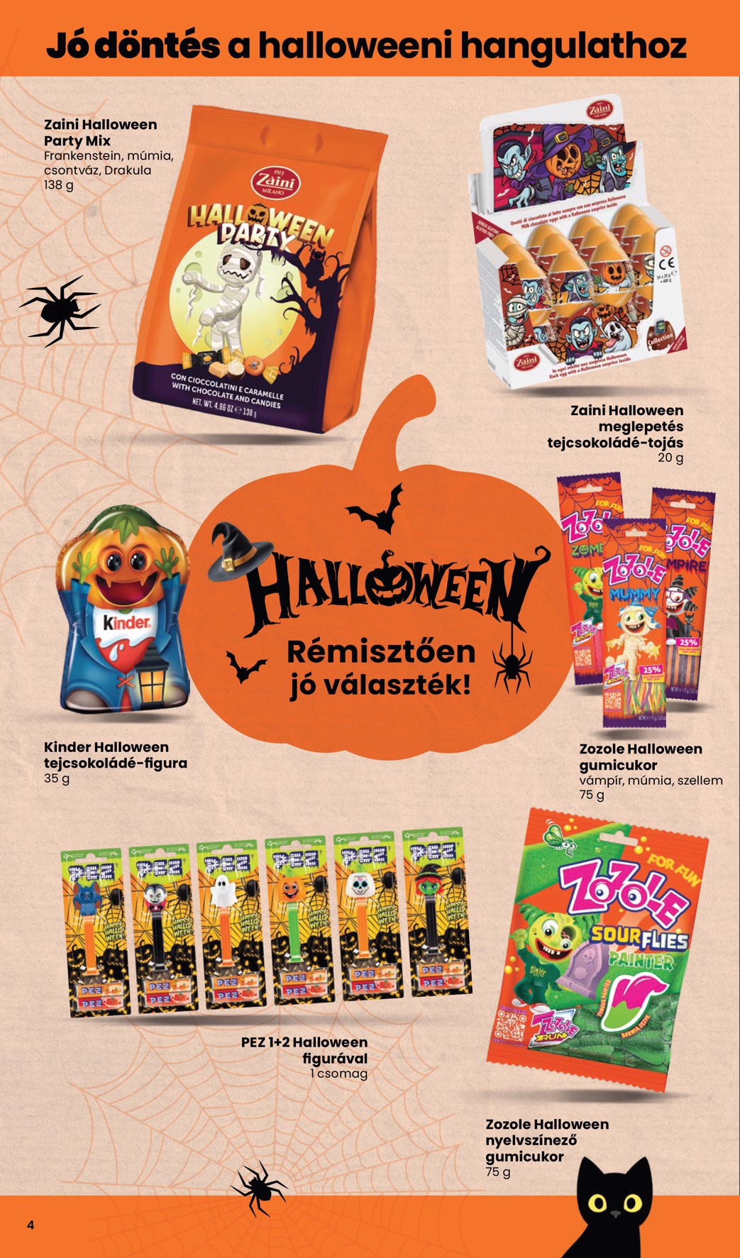 spar - Aktuális SPAR - Halloween katalógus szórólap érvényes csütörtöktől 2026.10.01.-től szombattól 2026.10.31.-ig - page: 4