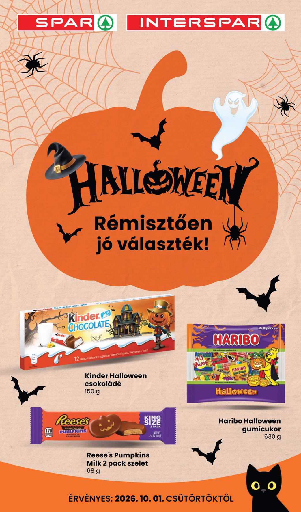 spar - Aktuális SPAR - Halloween katalógus szórólap érvényes csütörtöktől 2026.10.01.-től szombattól 2026.10.31.-ig