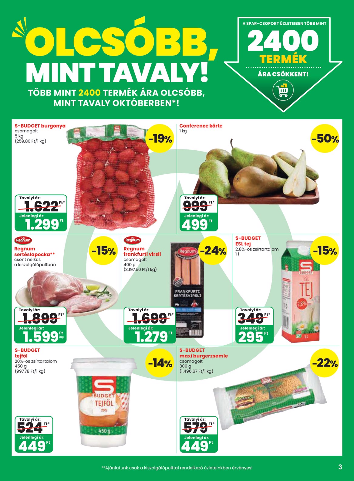 spar - SPAR hirdetmény a következő hétre csütörtöktől 2026.10.08.-tól szerdától 2026.10.14.-ig - page: 3