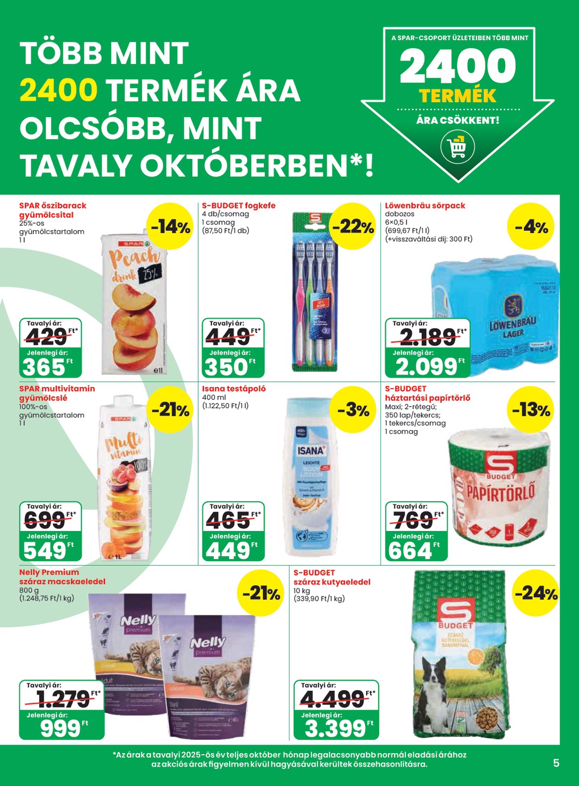 spar - SPAR hirdetmény a következő hétre csütörtöktől 2026.10.08.-tól szerdától 2026.10.14.-ig - page: 5