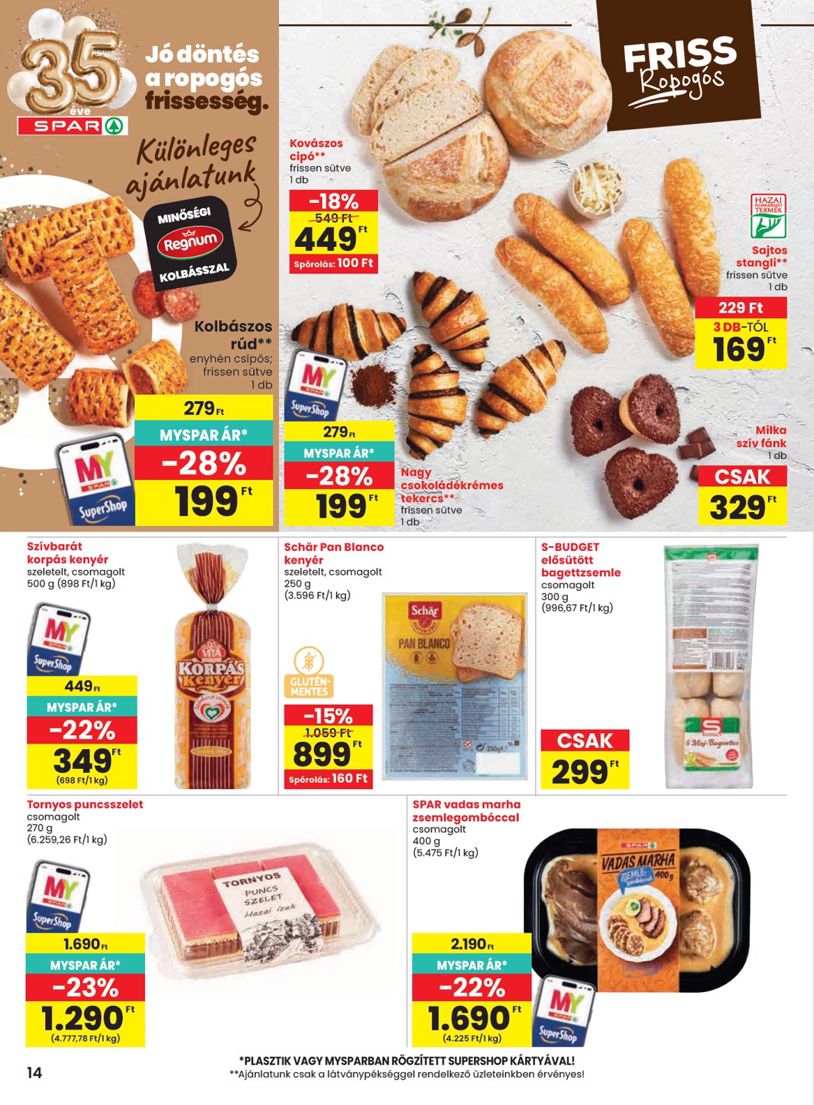 spar - SPAR hirdetmény a következő hétre csütörtöktől 2026.10.08.-tól szerdától 2026.10.14.-ig - page: 14