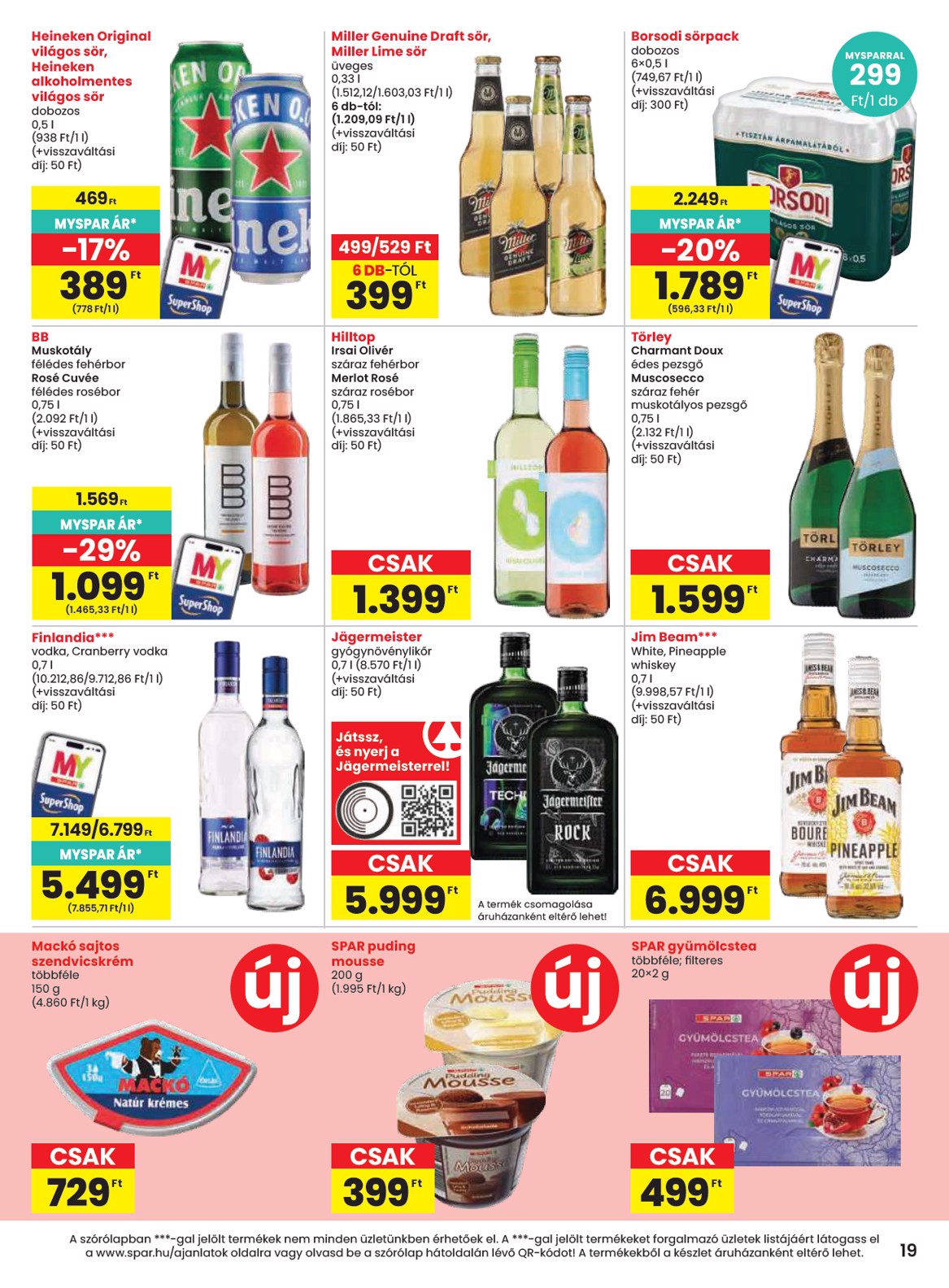 spar - SPAR hirdetmény a következő hétre csütörtöktől 2026.10.08.-tól szerdától 2026.10.14.-ig - page: 19