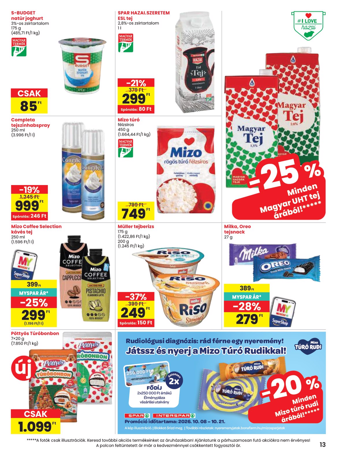 spar - SPAR hirdetmény a következő hétre csütörtöktől 2026.10.08.-tól szerdától 2026.10.14.-ig - page: 13
