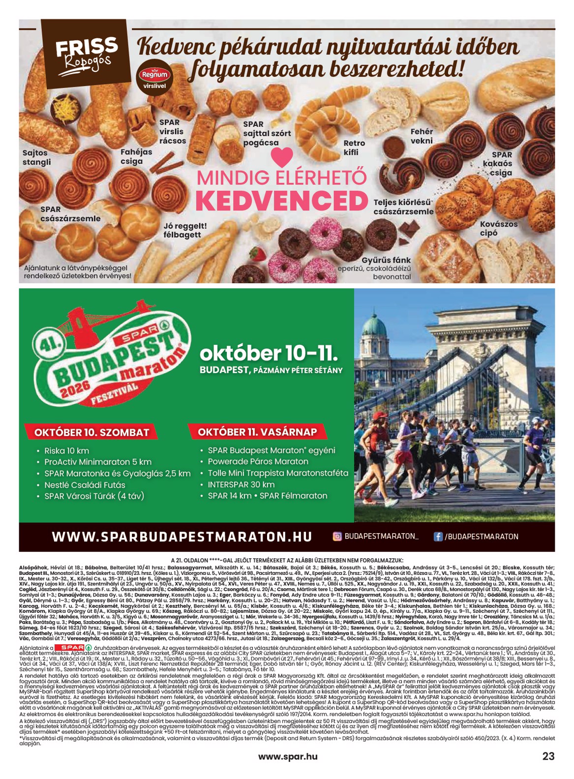 spar - SPAR hirdetmény a következő hétre csütörtöktől 2026.10.08.-tól szerdától 2026.10.14.-ig - page: 23