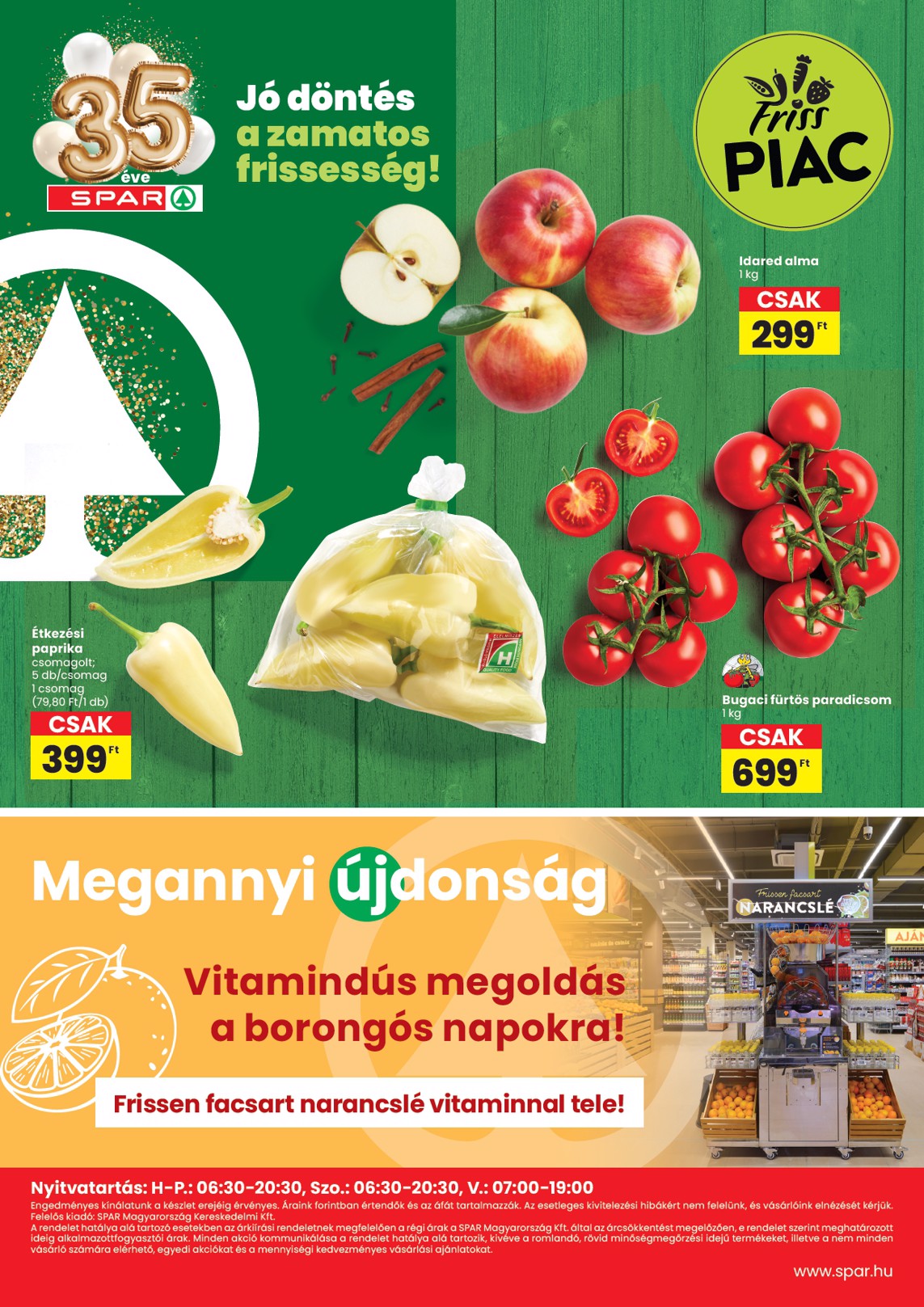 spar - INTERSPAR - Hódmezővásárhely üzlet újranyitás hirdetmény a következő hétre csütörtöktől 2026.10.08.-tól szerdától 2026.10.14.-ig - page: 4