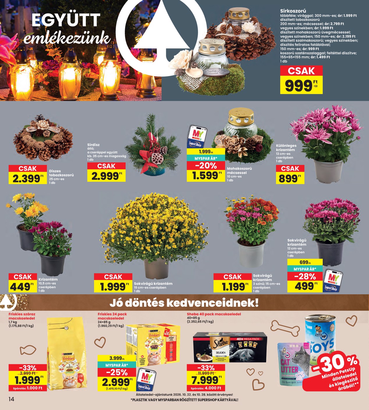 spar - INTERSPAR hirdetmény a következő hétre csütörtöktől 2026.10.22.-tól szerdától 2026.10.28.-ig - page: 14
