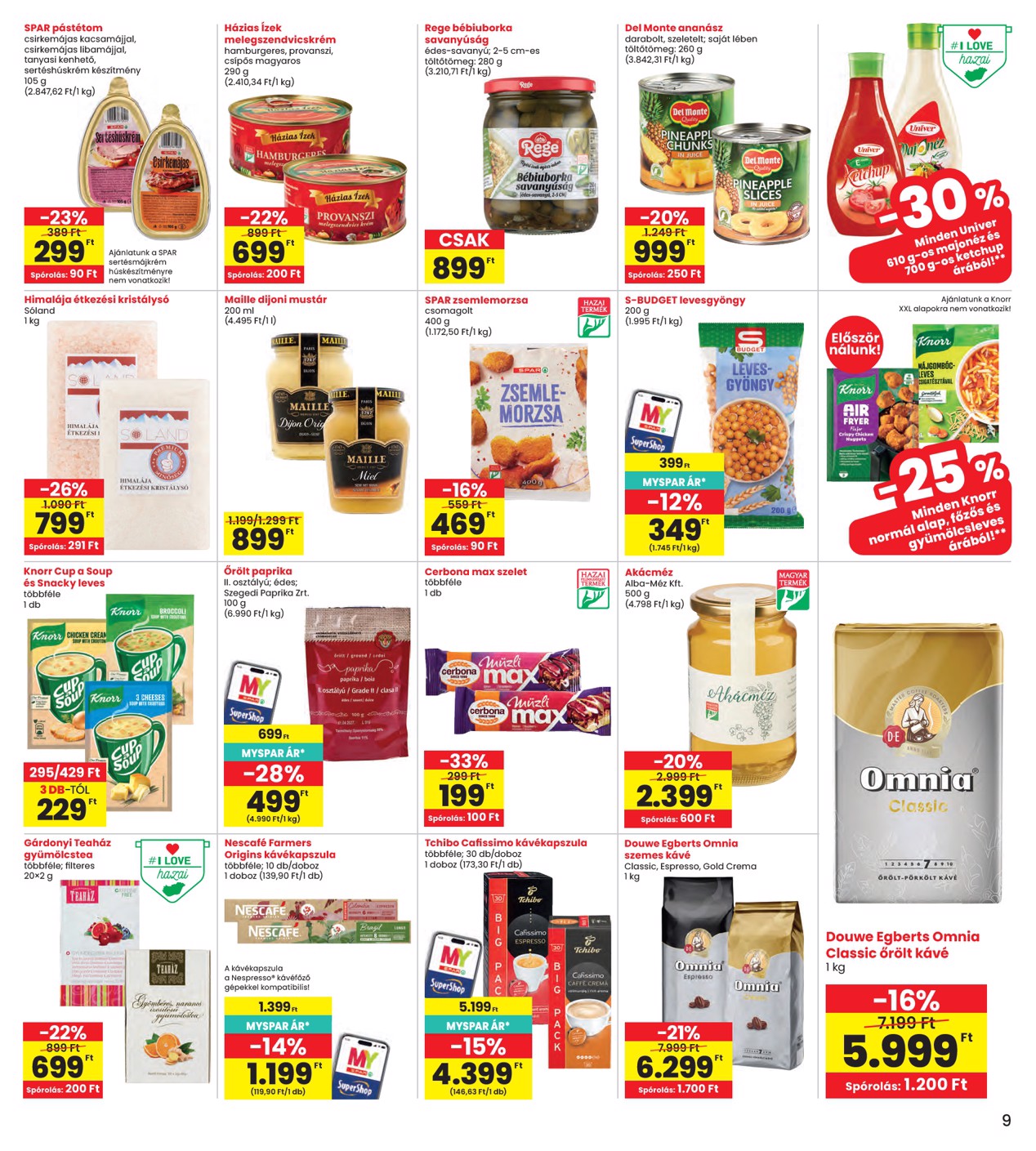 spar - INTERSPAR hirdetmény a következő hétre csütörtöktől 2026.10.22.-tól szerdától 2026.10.28.-ig - page: 9