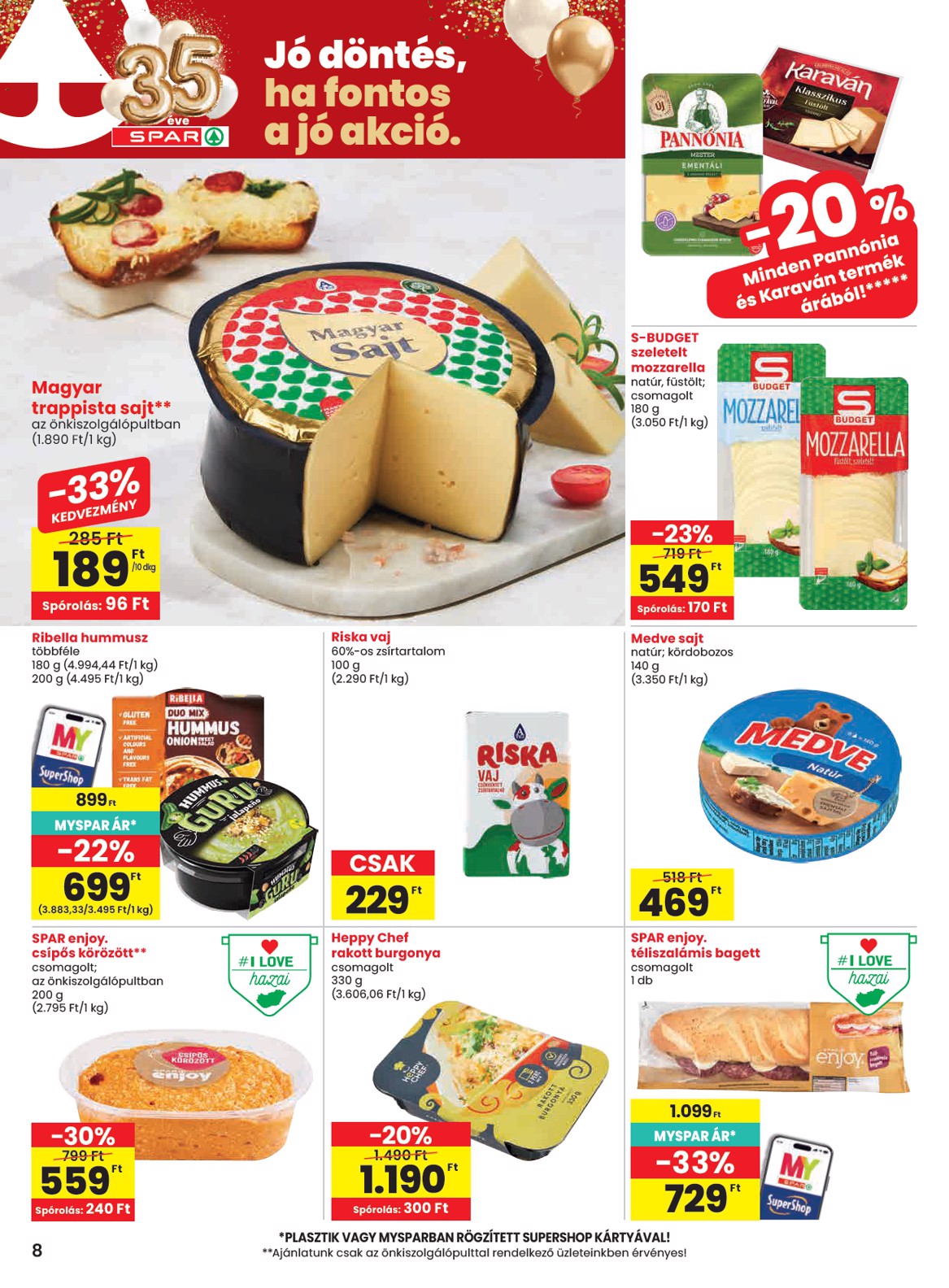 spar - SPAR hirdetmény a következő hétre csütörtöktől 2026.10.22.-tól szerdától 2026.10.28.-ig - page: 8