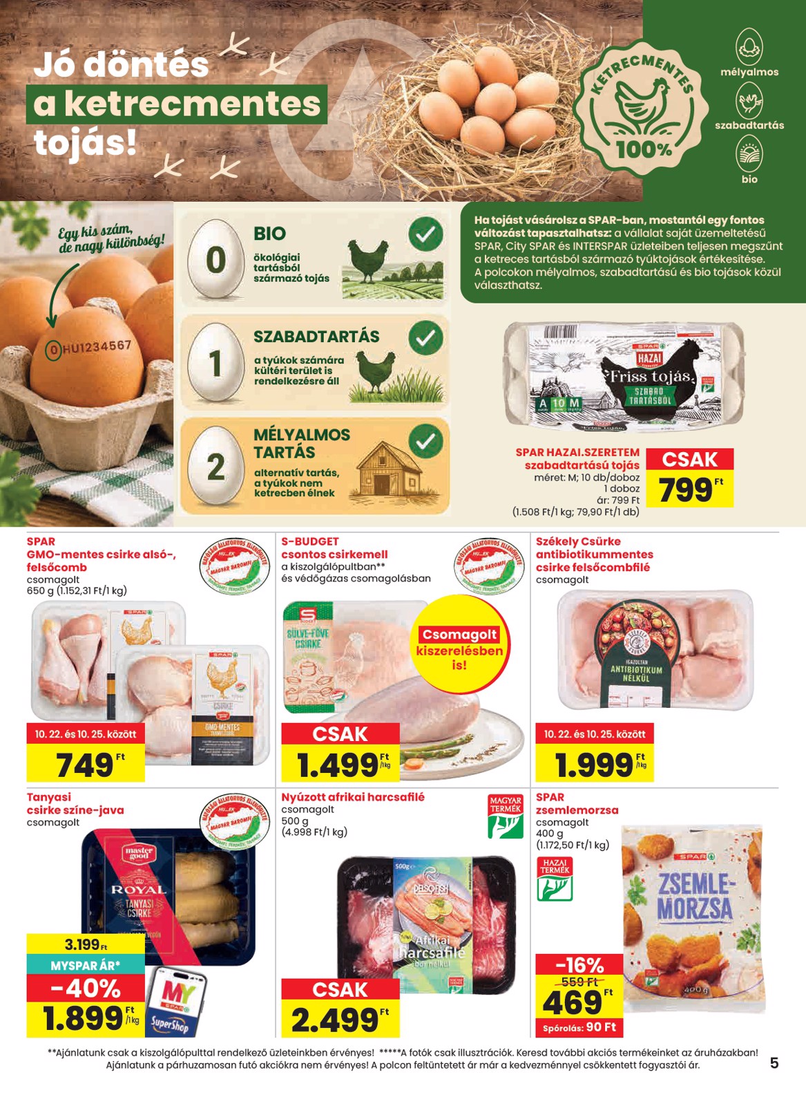 spar - SPAR hirdetmény a következő hétre csütörtöktől 2026.10.22.-tól szerdától 2026.10.28.-ig - page: 5