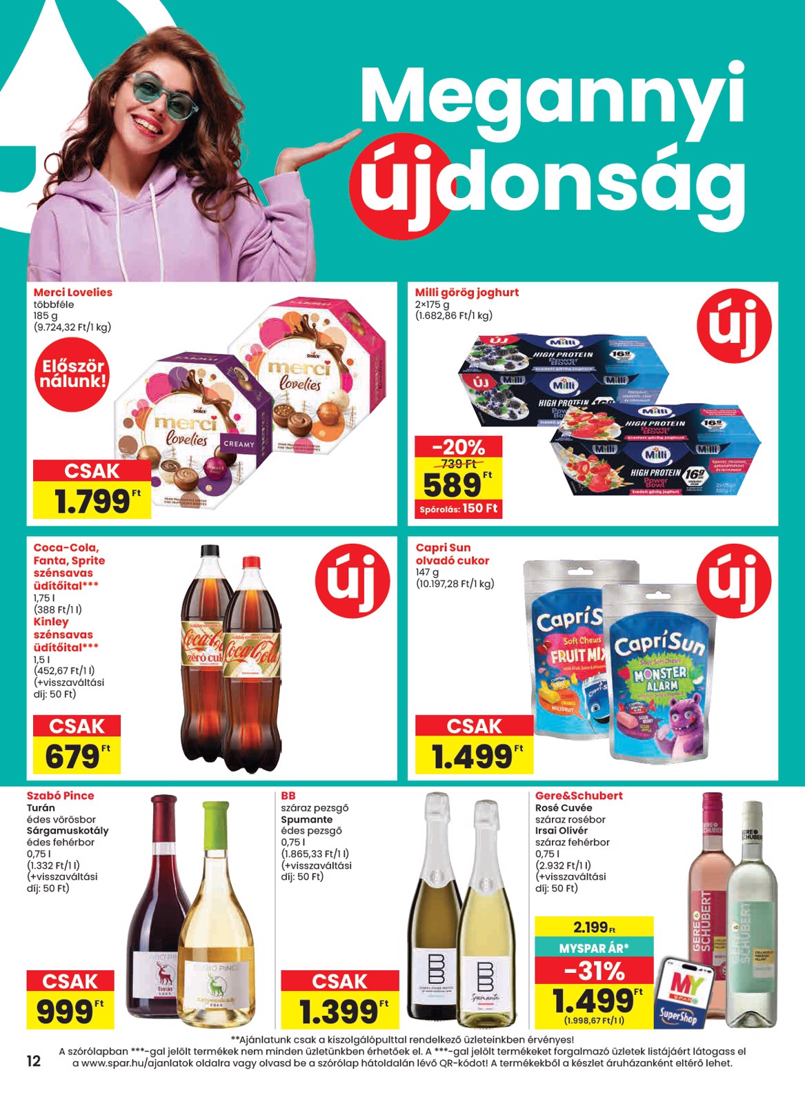spar - SPAR hirdetmény a következő hétre csütörtöktől 2026.10.22.-tól szerdától 2026.10.28.-ig - page: 12