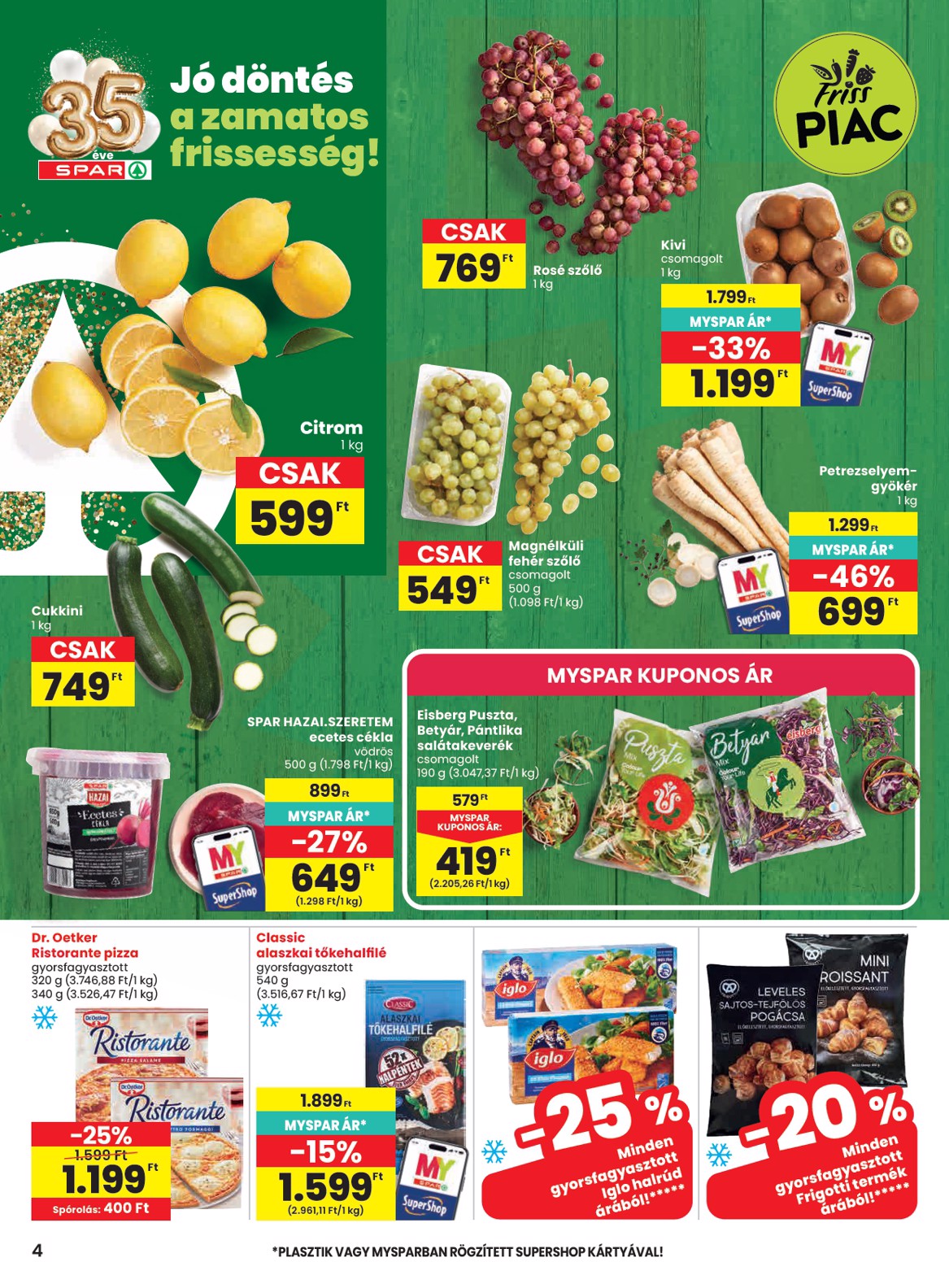 spar - SPAR hirdetmény a következő hétre csütörtöktől 2026.10.22.-tól szerdától 2026.10.28.-ig - page: 4
