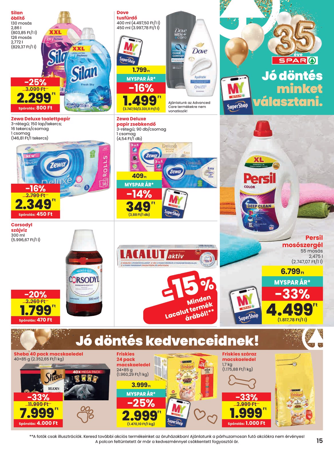 spar - SPAR hirdetmény a következő hétre csütörtöktől 2026.10.22.-tól szerdától 2026.10.28.-ig - page: 15