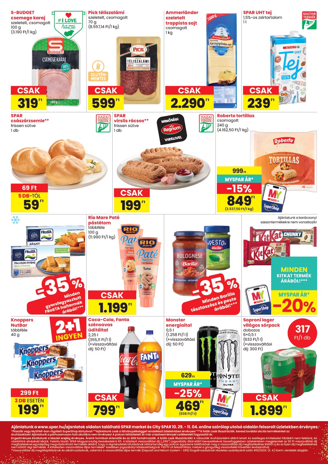 spar - SPAR - Market, City hirdetmény a következő hétre csütörtöktől 2026.10.29.-tól szerdától 2026.11.04.-ig - page: 2