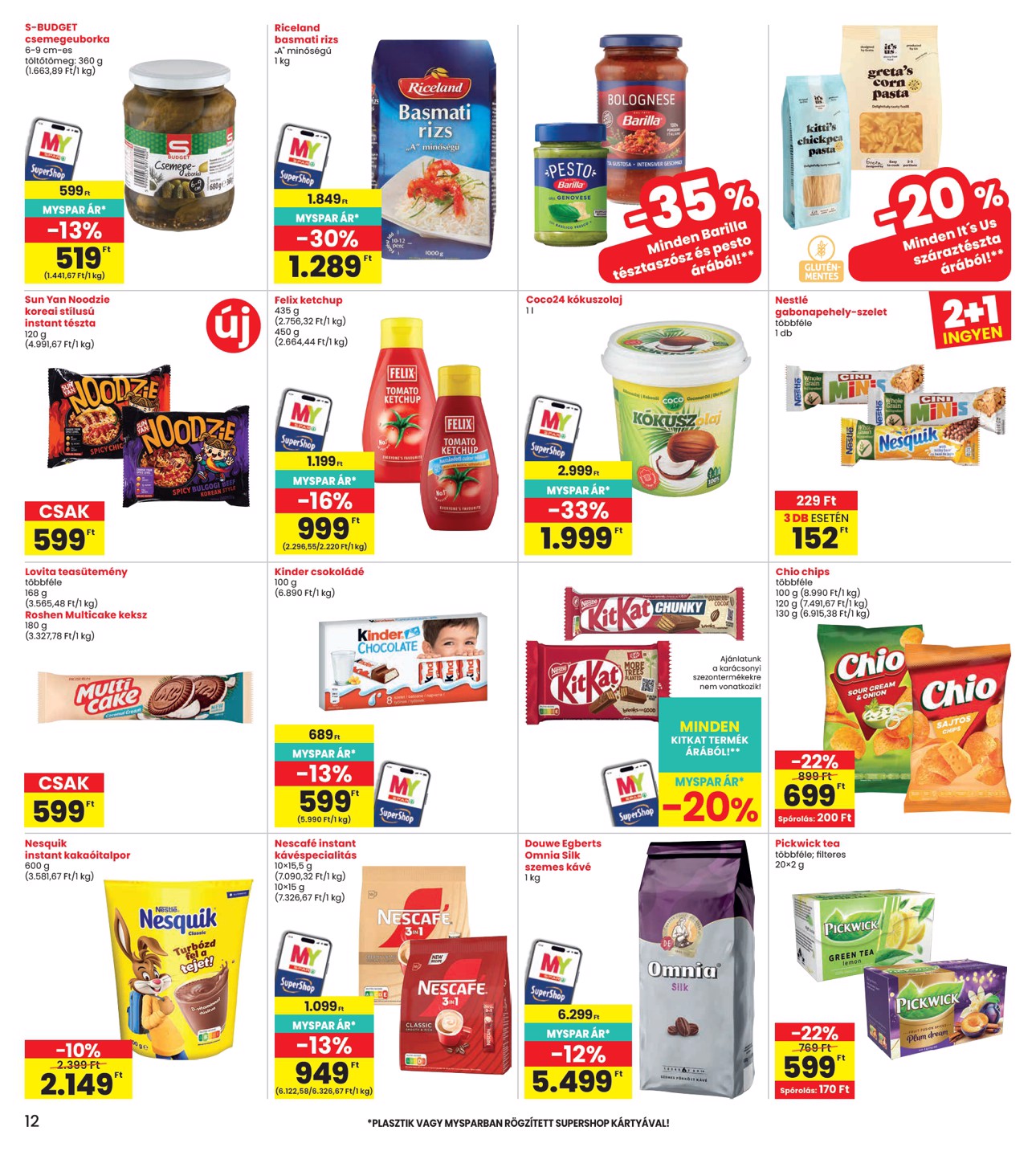 spar - INTERSPAR hirdetmény a következő hétre csütörtöktől 2026.10.29.-tól szerdától 2026.11.04.-ig - page: 12