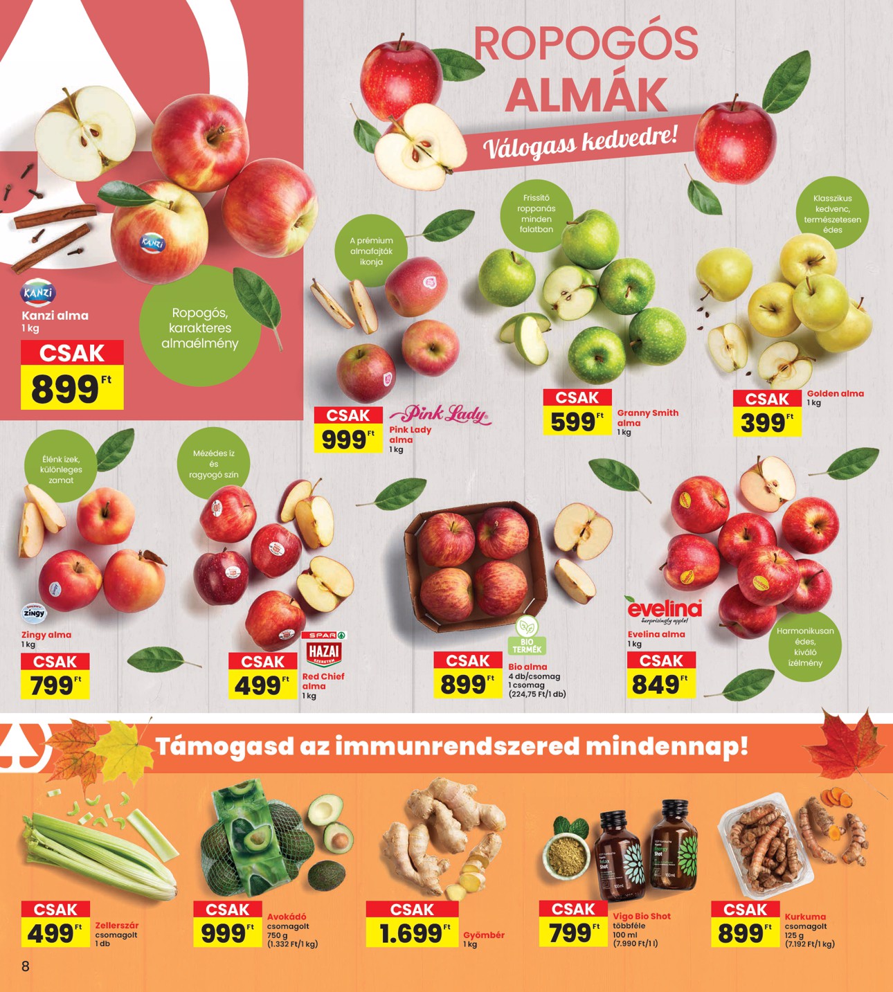 spar - INTERSPAR hirdetmény a következő hétre csütörtöktől 2026.10.29.-tól szerdától 2026.11.04.-ig - page: 8