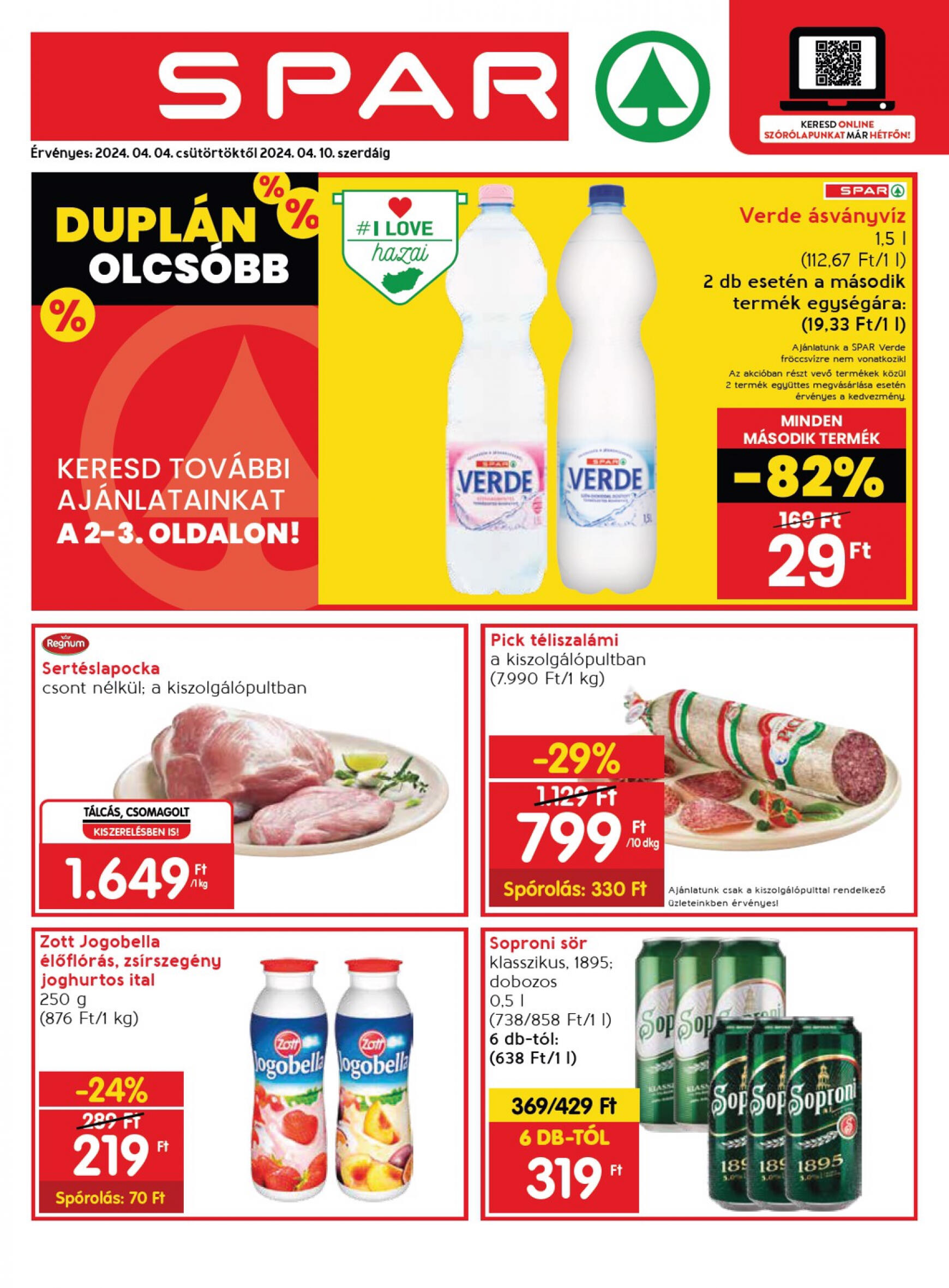 spar - SPAR dátumtól érvényes 2024.04.04. - page: 1