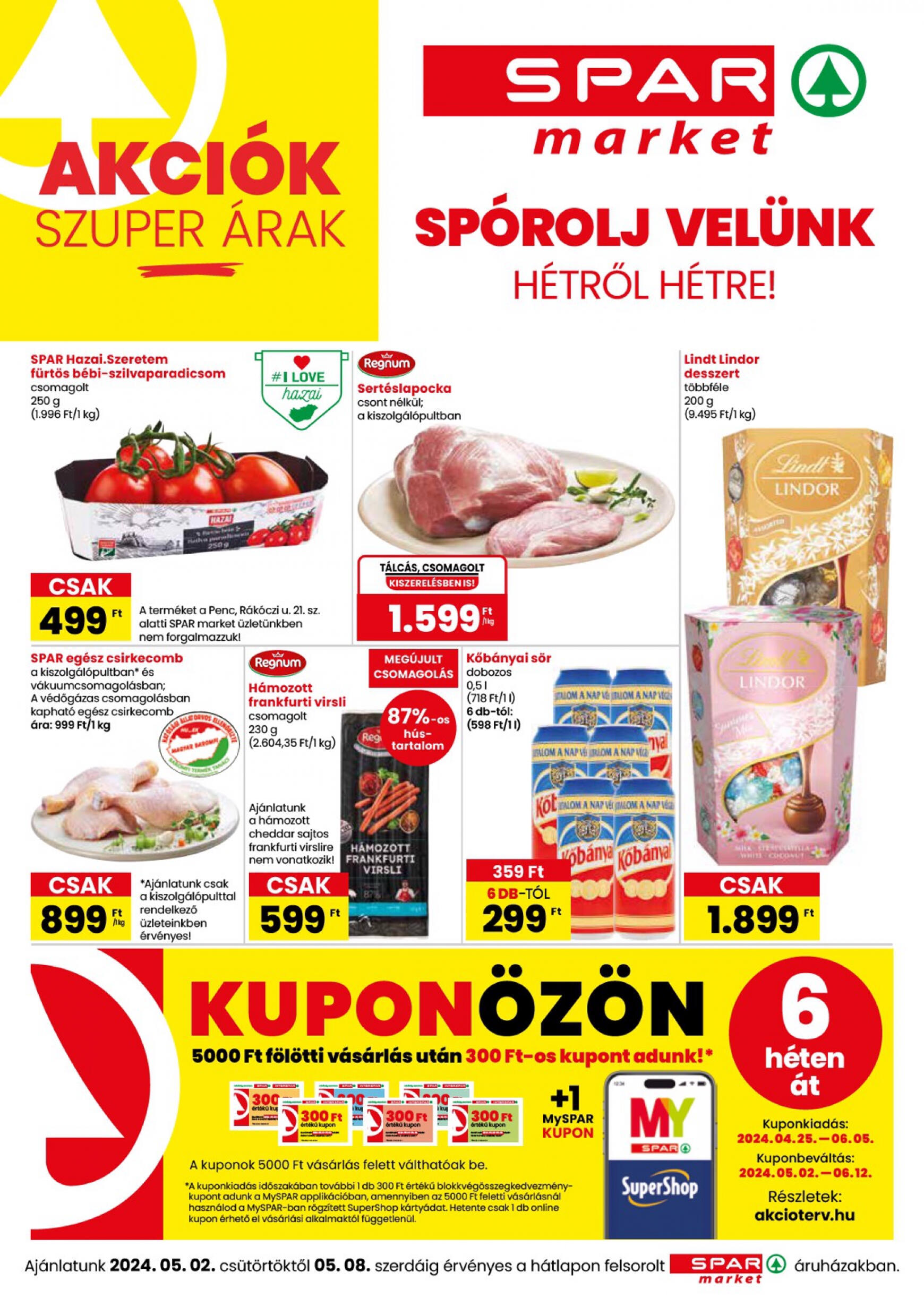 spar - Aktuális újság SPAR - market 05.02. - 05.08. - page: 1