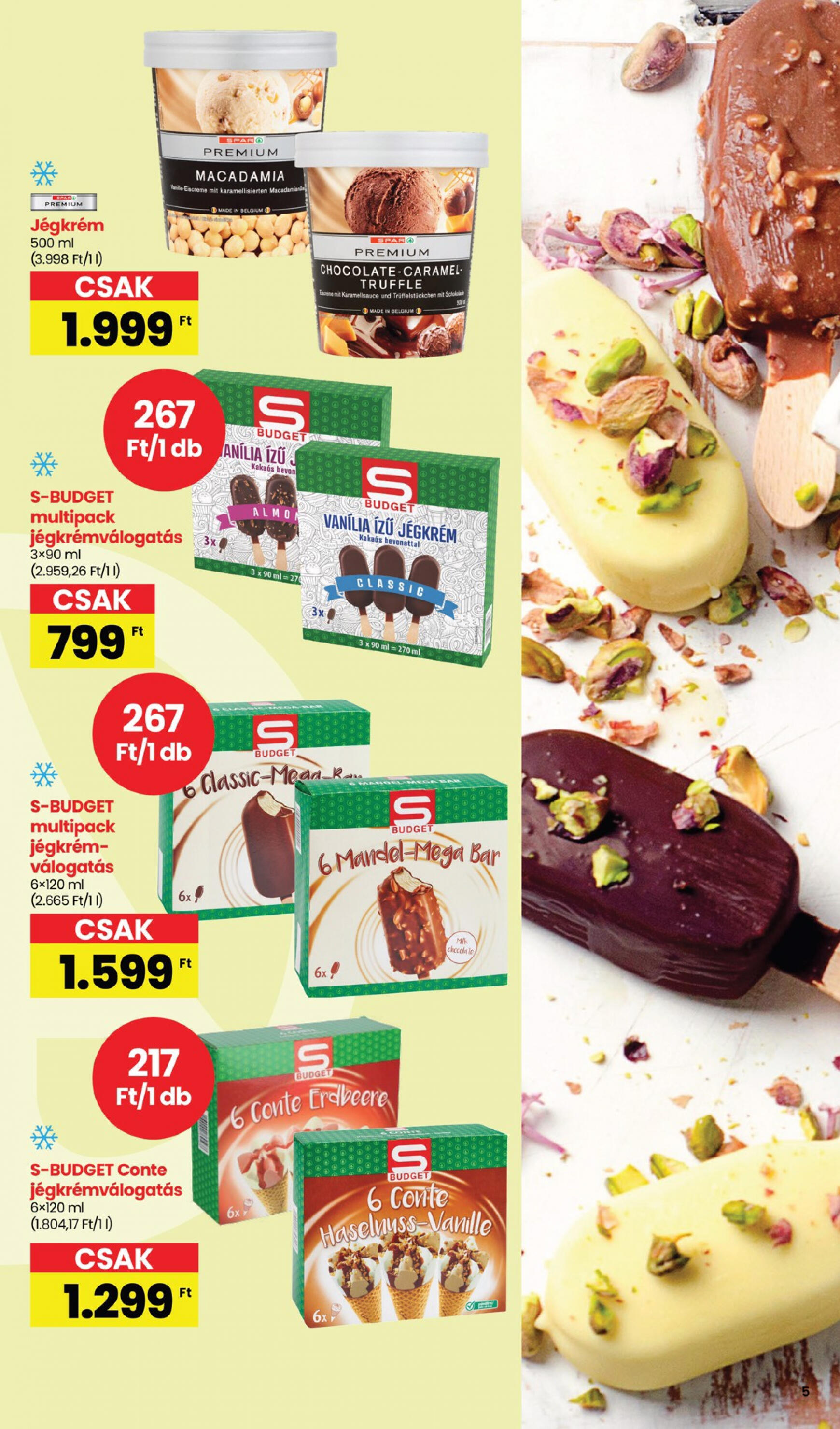 spar - Aktuális újság SPAR - Nyári jégkrém katalógus 05.16. - 05.22. - page: 5