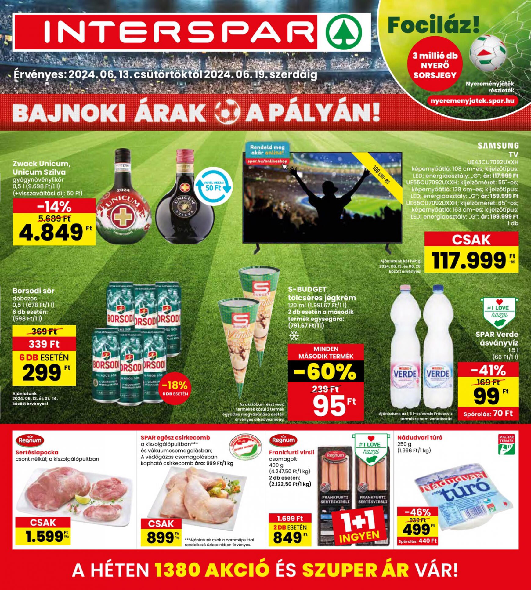 spar - Aktuális újság INTERSPAR 06.13. - 06.19. - page: 1