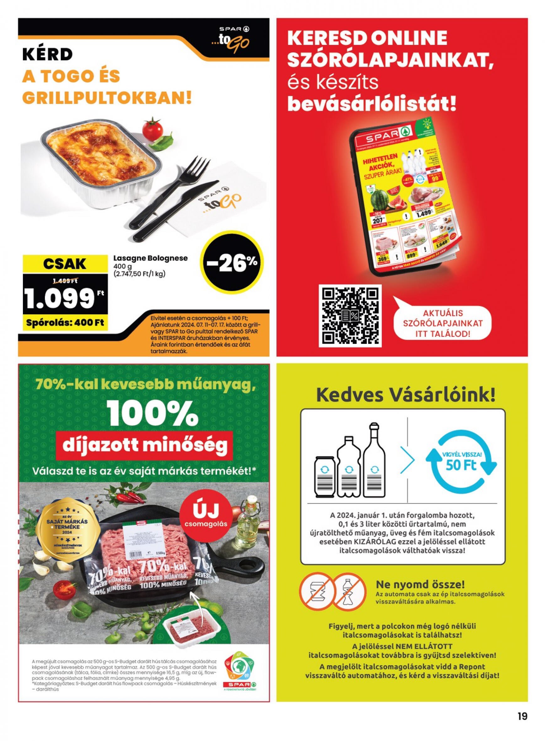 spar - Aktuális újság SPAR 07.11. - 07.17. - page: 19