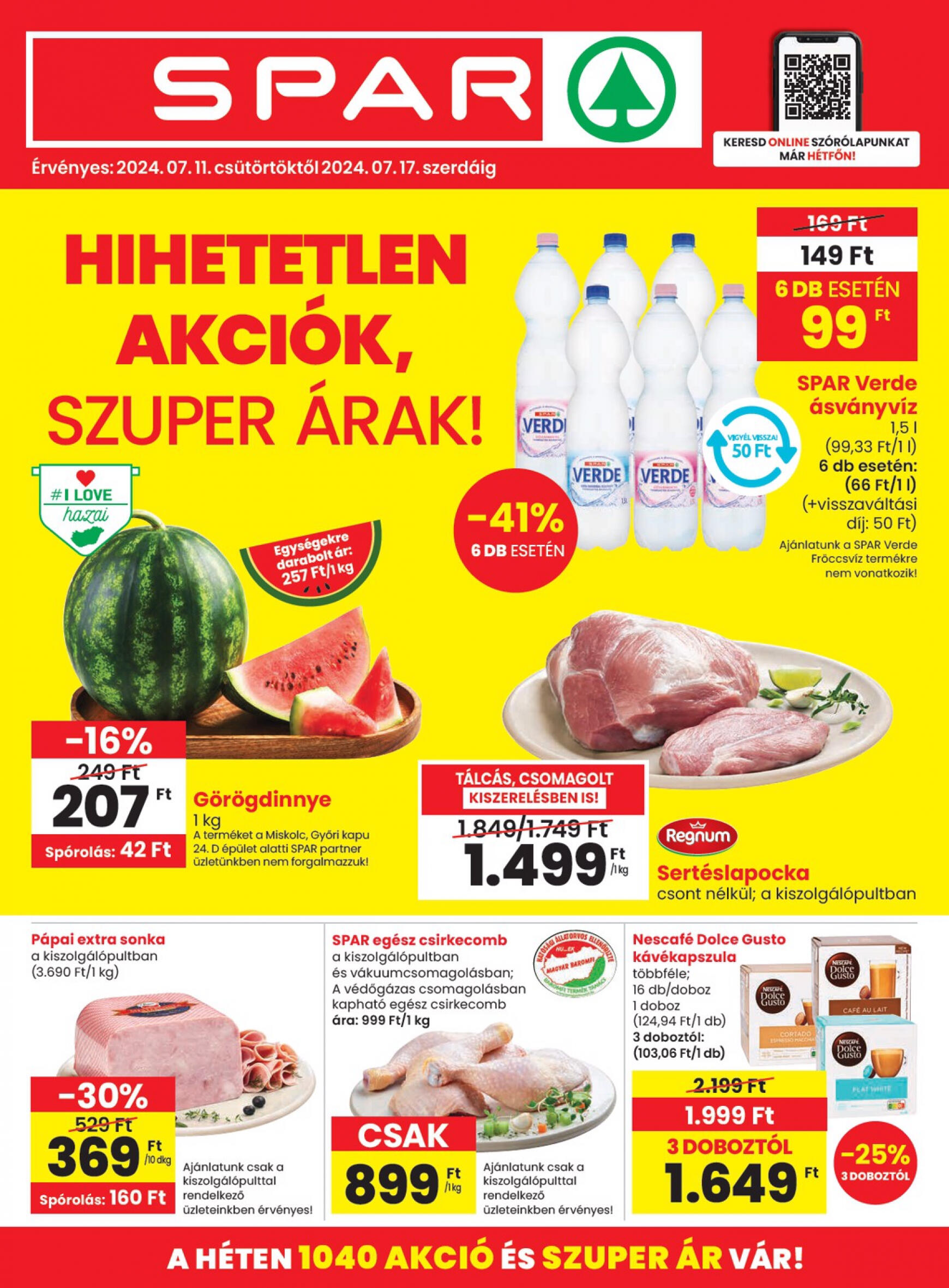 spar - Aktuális újság SPAR 07.11. - 07.17. - page: 1