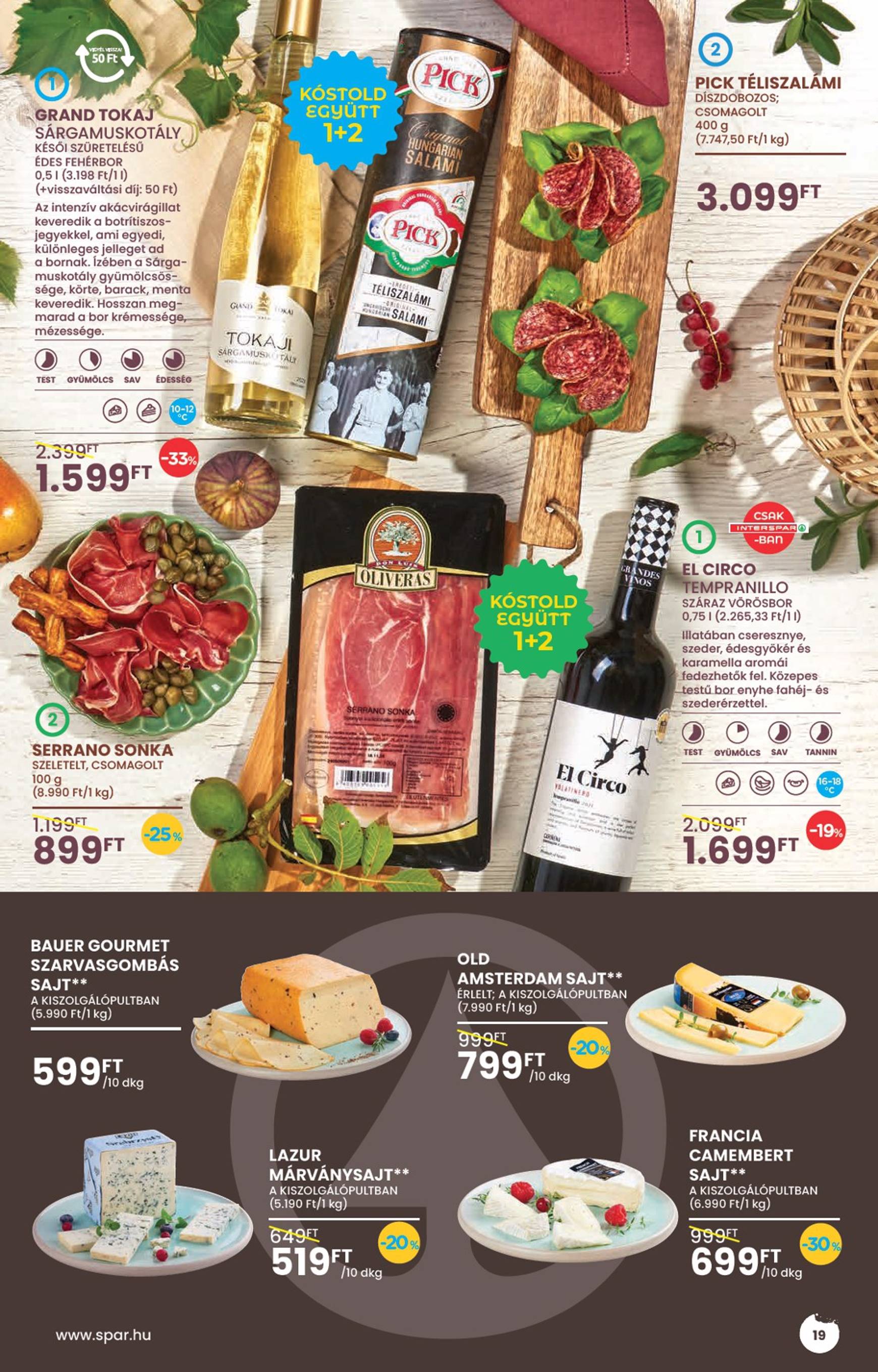 spar - Aktuális újság SPAR - Őszi borkatalógus 09.04. - 09.25. - page: 19