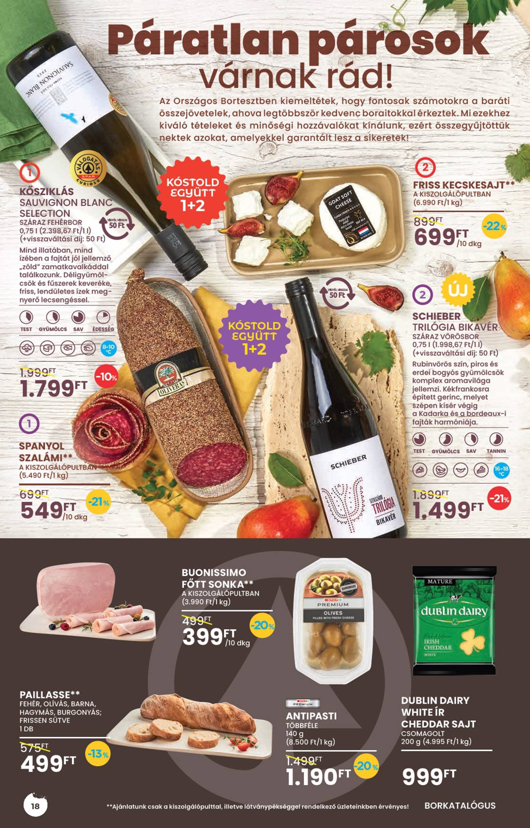 spar - Aktuális újság SPAR - Őszi borkatalógus 09.04. - 09.25. - page: 18