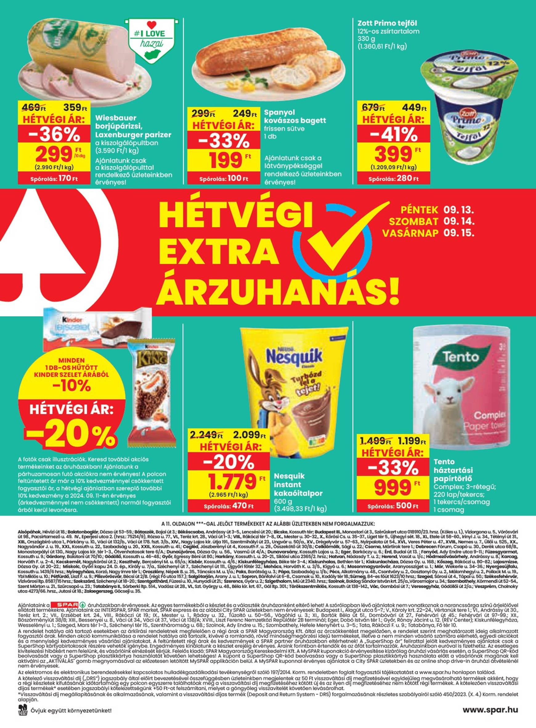 spar - Aktuális újság SPAR 09.12. - 09.18. - page: 20