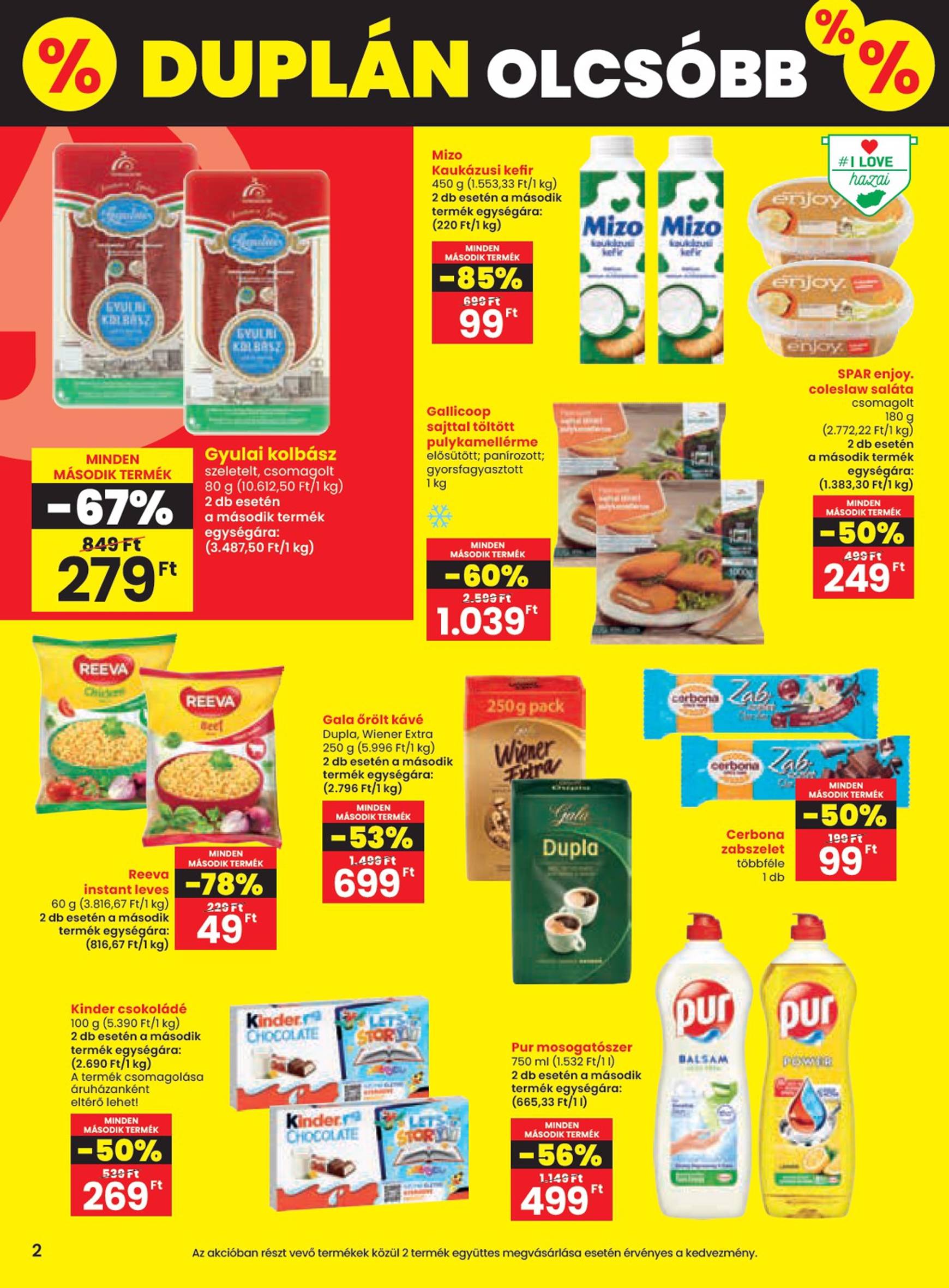 spar - Aktuális újság SPAR 09.12. - 09.18. - page: 2