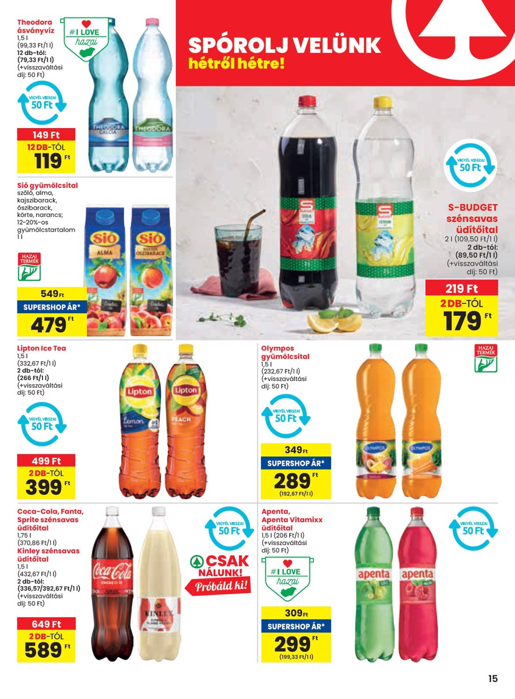 spar - Aktuális újság SPAR 09.12. - 09.18. - page: 15