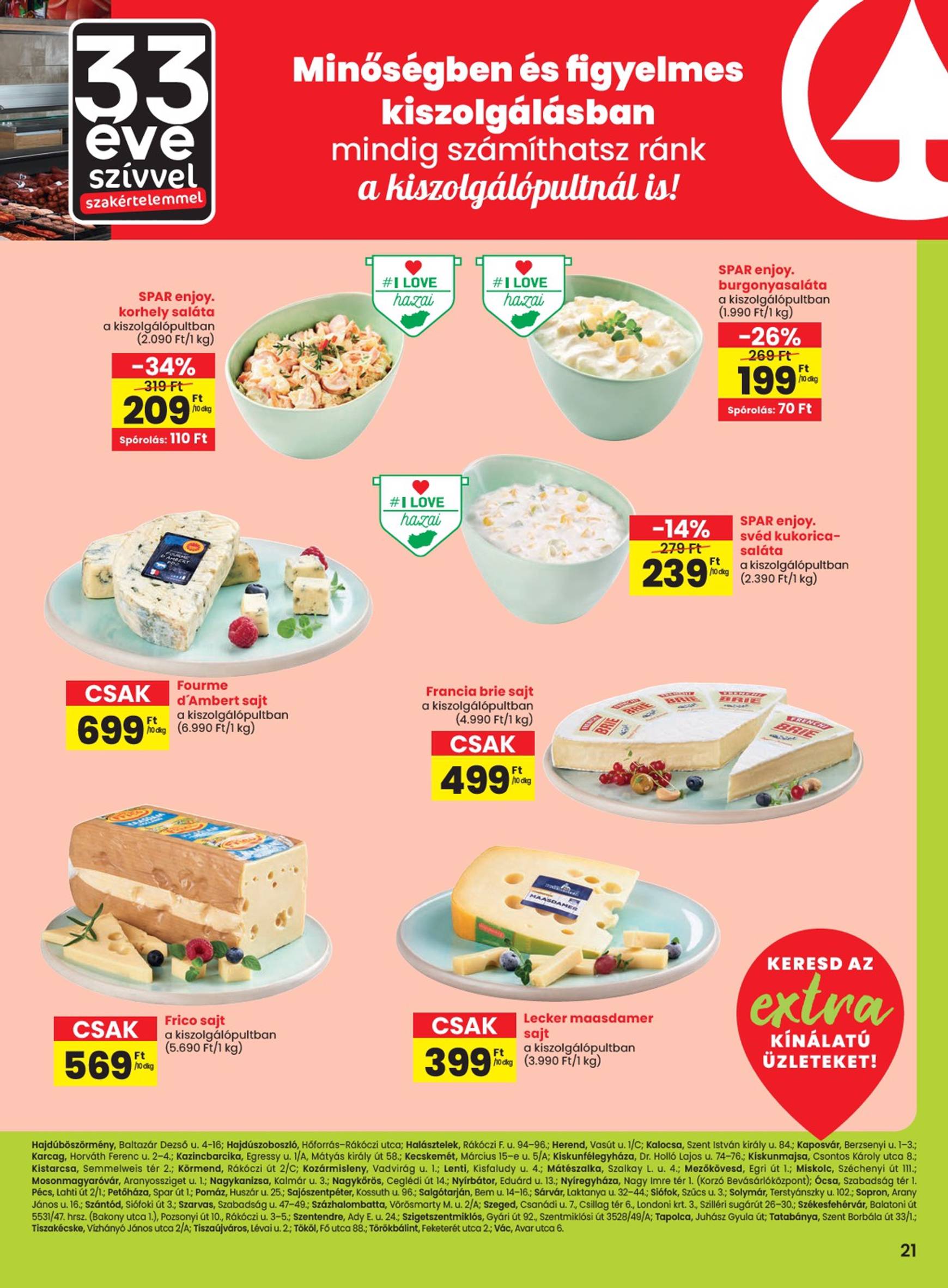 spar - SPAR - Extra akciós újság, érvényes 10.17. - 10.23. - page: 2