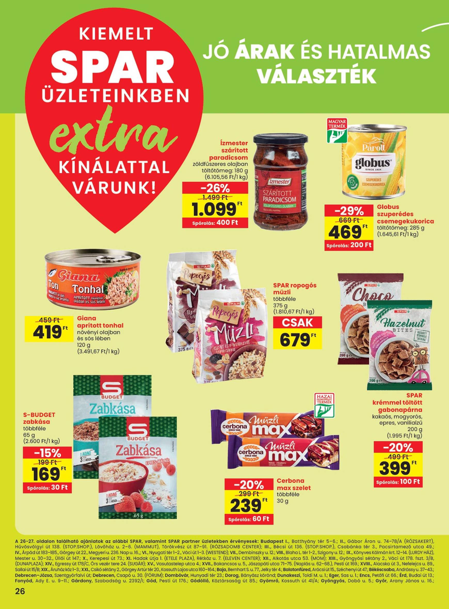 spar - SPAR - Extra akciós újság, érvényes 10.17. - 10.23. - page: 7