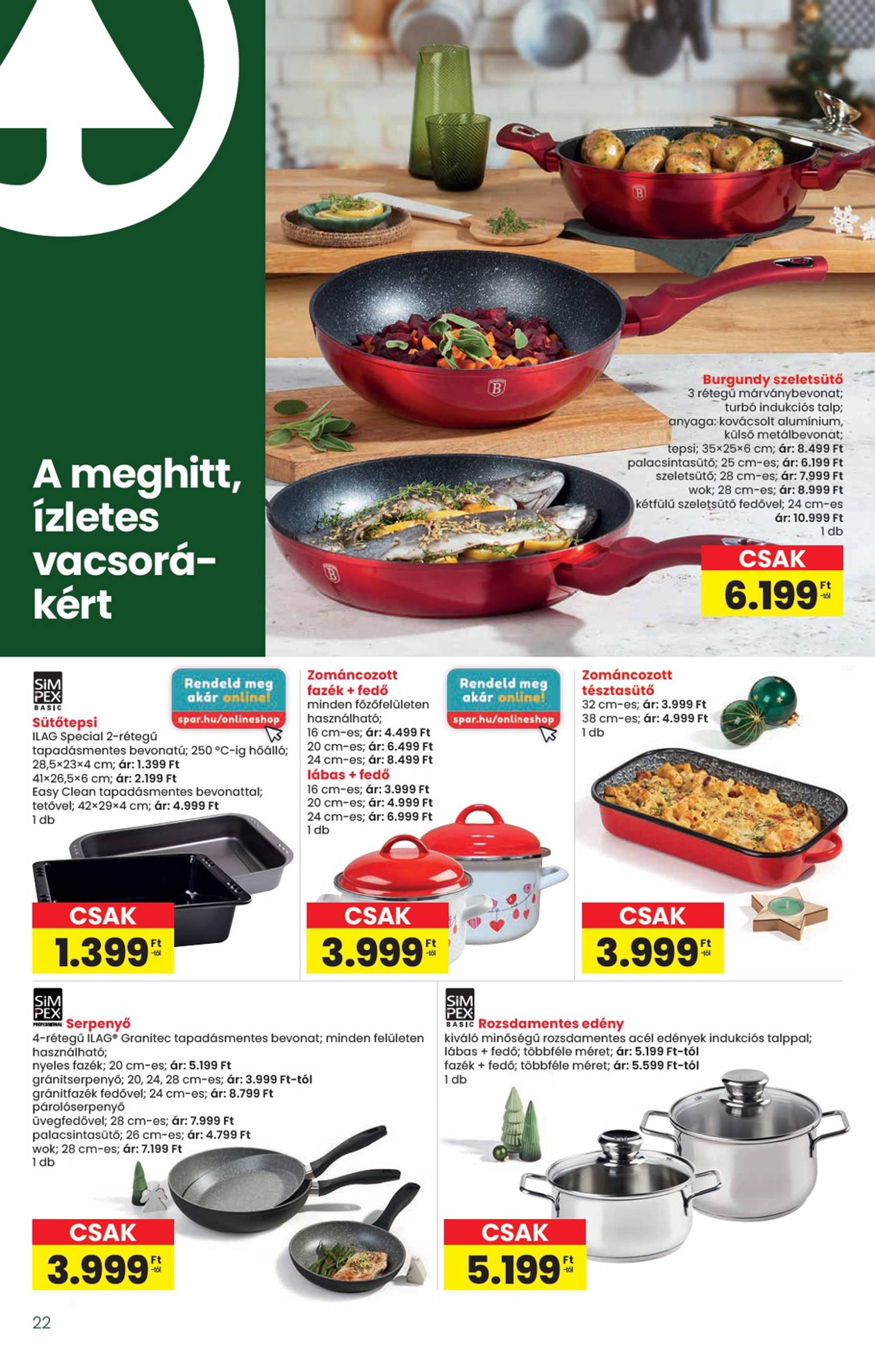 spar - INTERSPAR - Ajándék katalógus akciós újság, érvényes 10.16. - 11.13. - page: 22