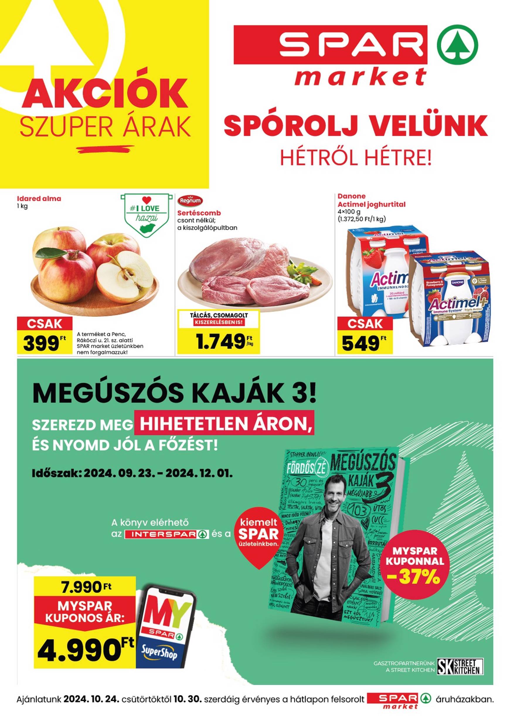 spar - SPAR - Market akciós újság, érvényes 10.24. - 10.30. - page: 1