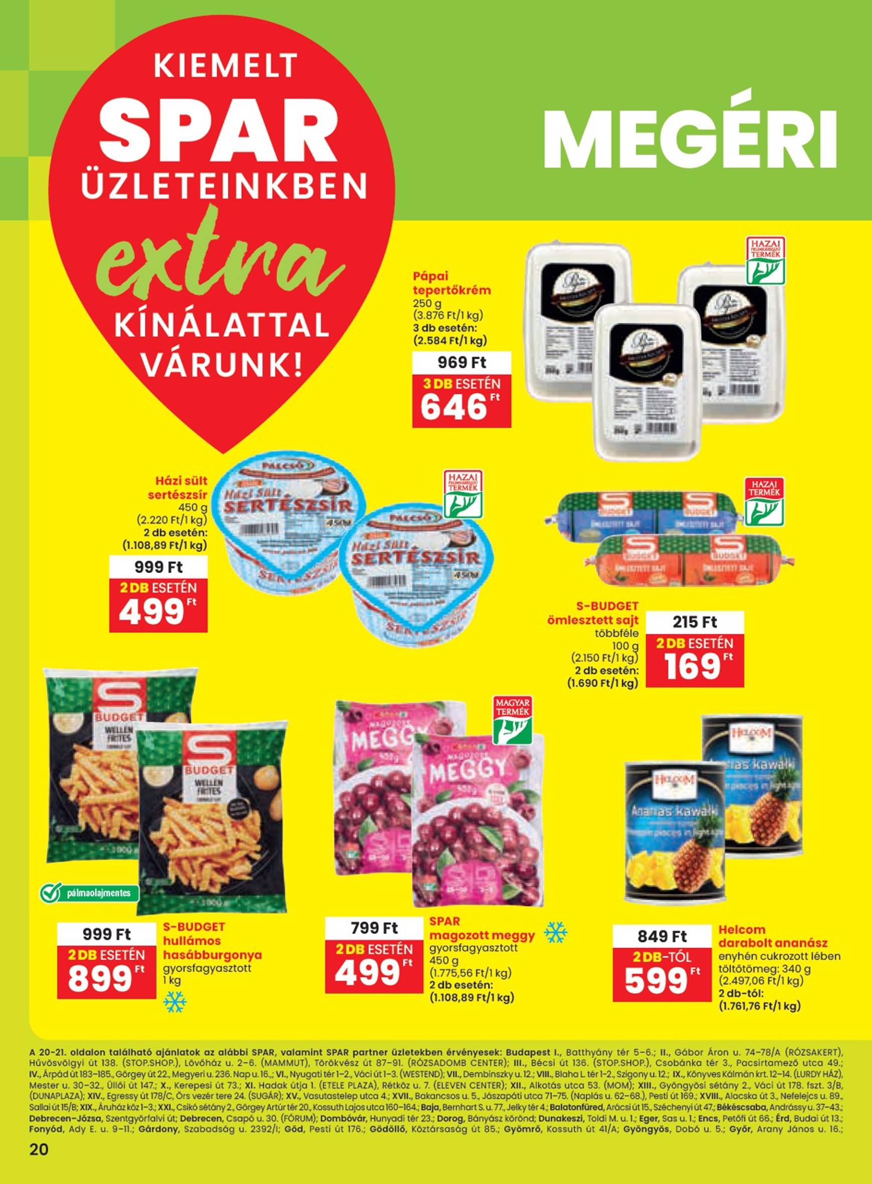 spar - SPAR - Extra akciós újság, érvényes 10.24. - 10.30.