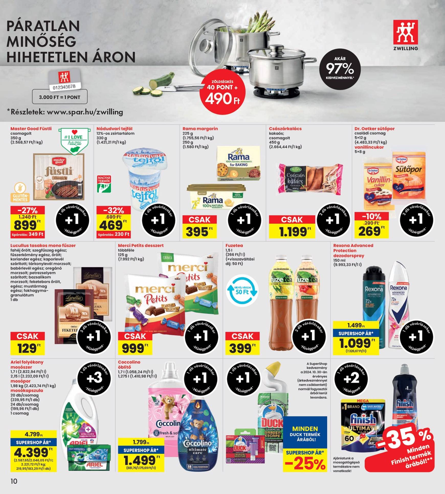 spar - INTERSPAR akciós újság, érvényes 10.31. - 11.06. - page: 10