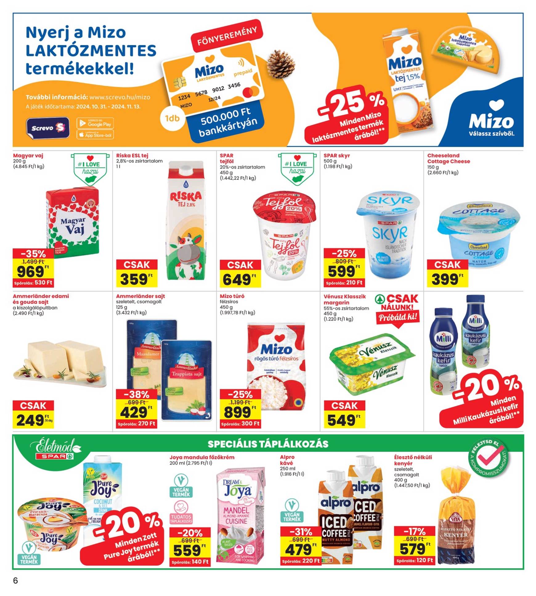 spar - INTERSPAR akciós újság, érvényes 10.31. - 11.06. - page: 6