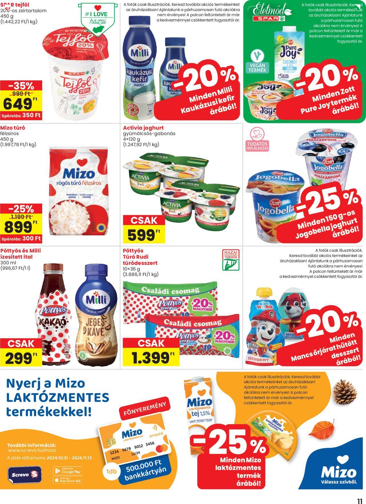 spar - Akciós újság új Spar 2024.10.31. - 2024.11.06. - page: 11