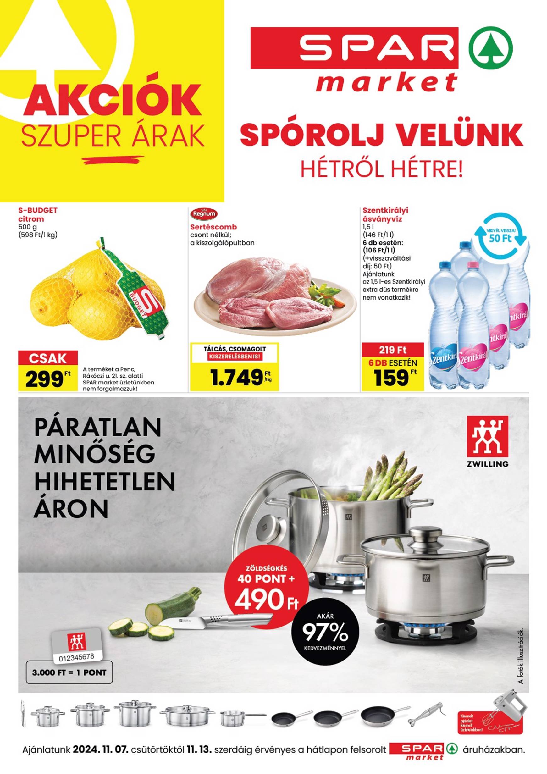 spar - SPAR - Market akciós újság, érvényes 11.07. - 11.13.