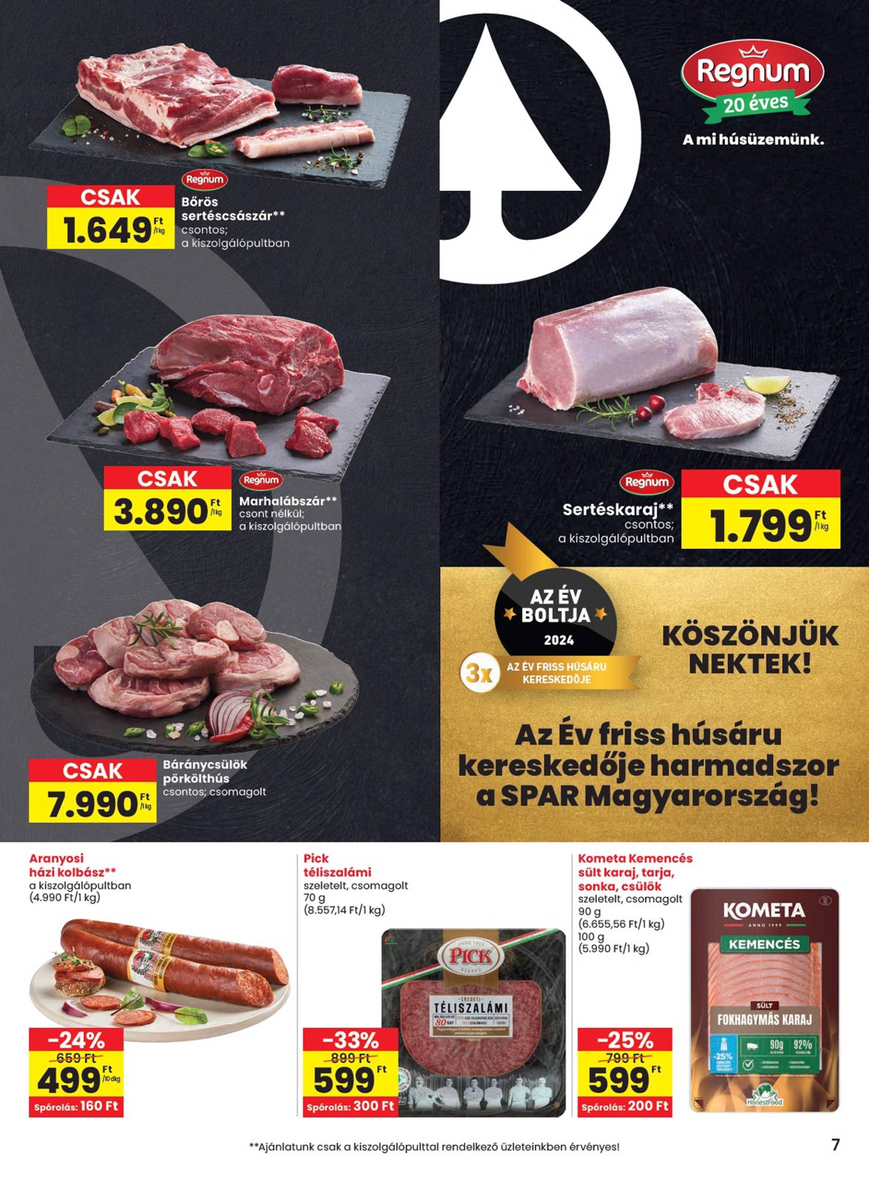 spar - SPAR akciós újság, érvényes 11.07. - 11.13. - page: 7