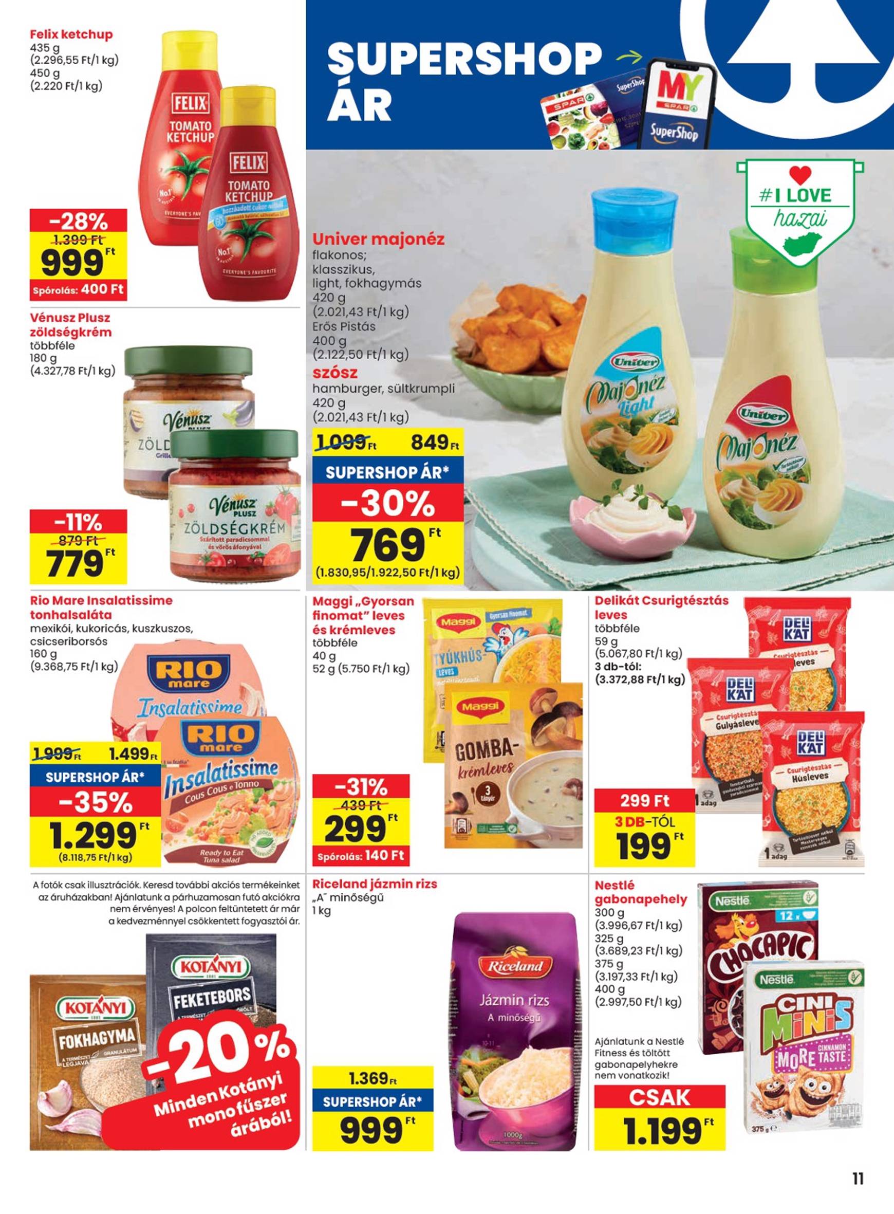 spar - SPAR akciós újság, érvényes 11.07. - 11.13. - page: 11