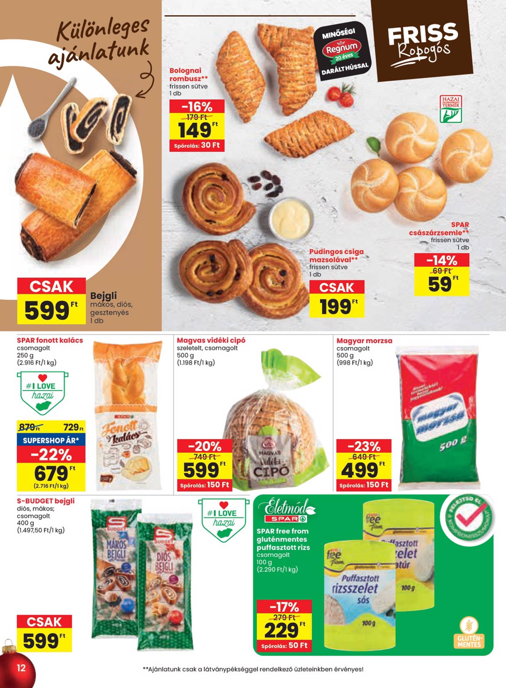 spar - SPAR akciós újság, érvényes 12.05. - 12.11. - page: 12