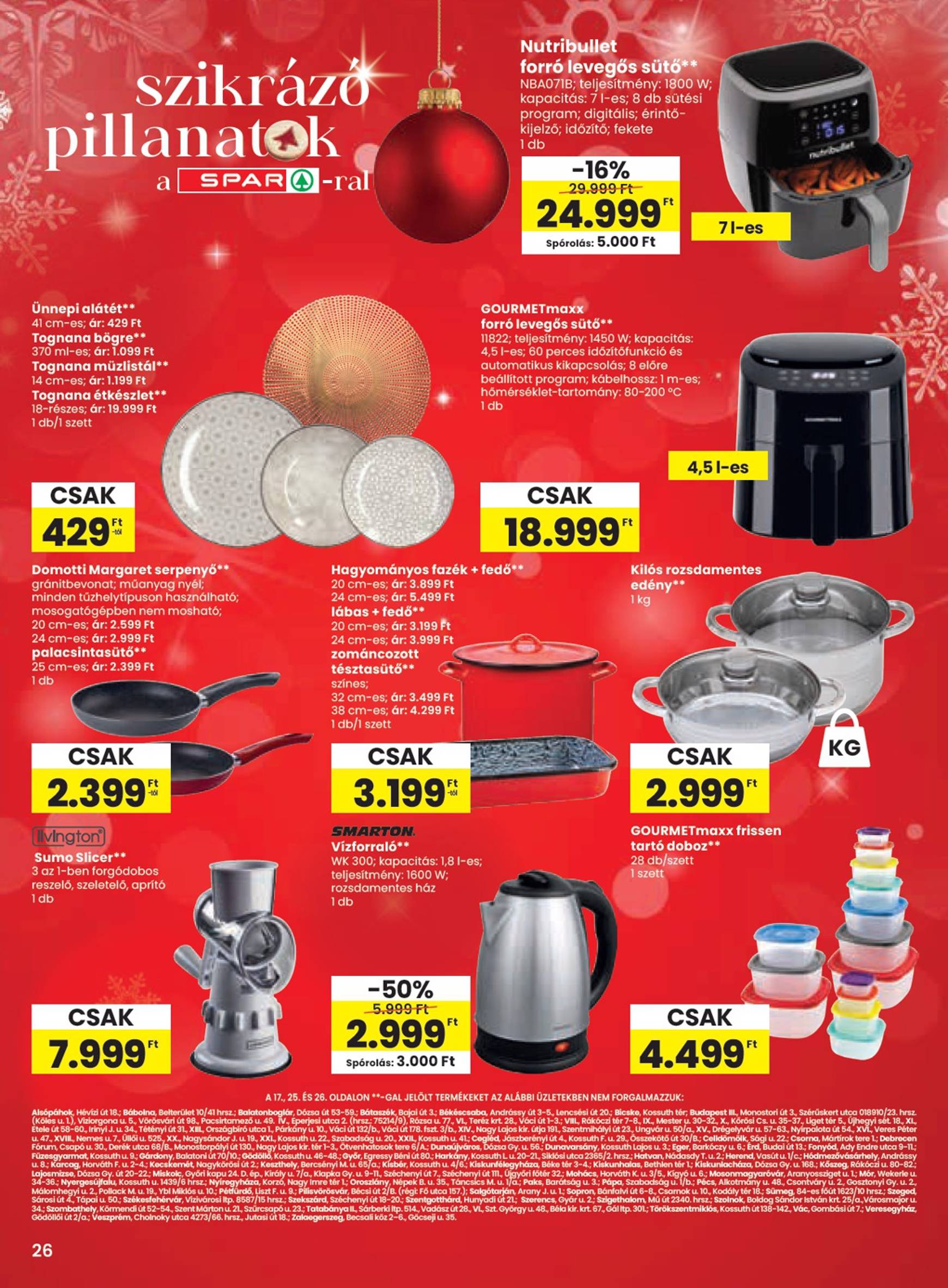 spar - SPAR akciós újság, érvényes 12.05. - 12.11. - page: 26