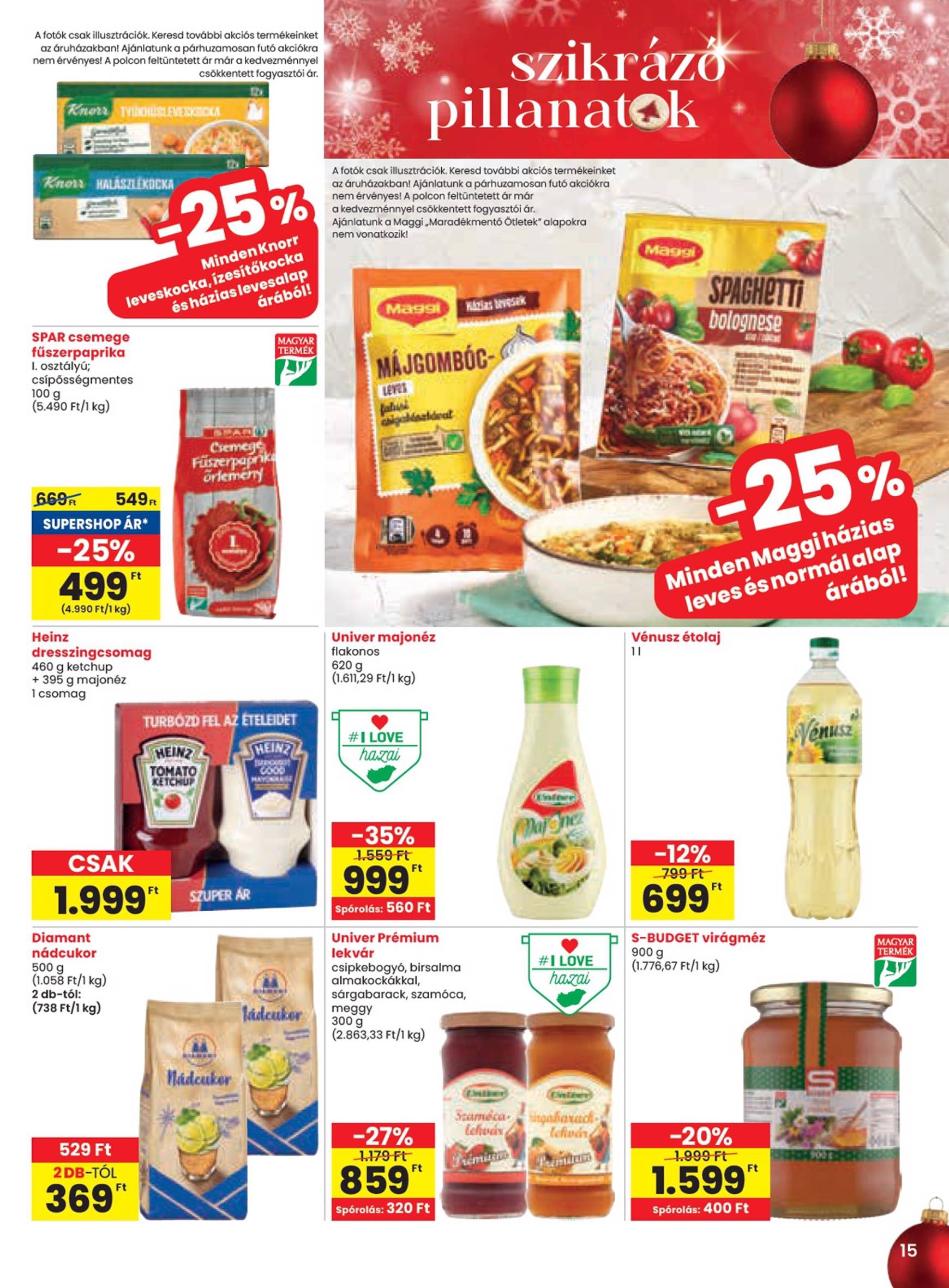 spar - SPAR akciós újság, érvényes 12.05. - 12.11. - page: 15