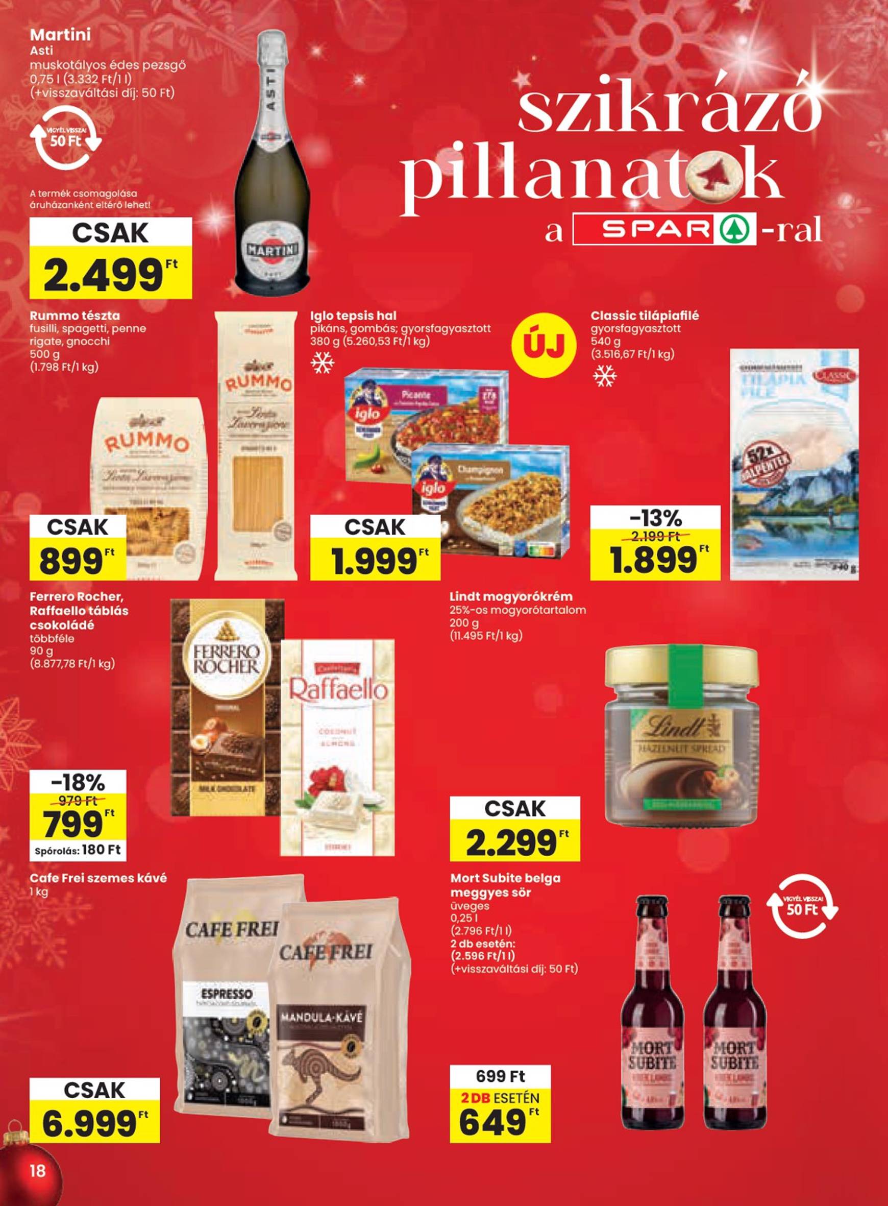 spar - SPAR akciós újság, érvényes 12.05. - 12.11. - page: 18